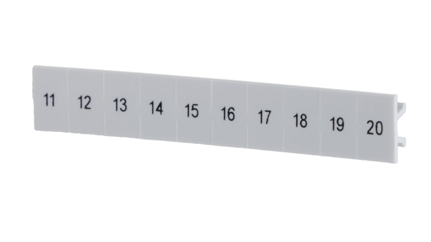 Barrette de marquage Phoenix Contact série ZB6.LGS :11 -20 à utiliser avec Bloc de jonction