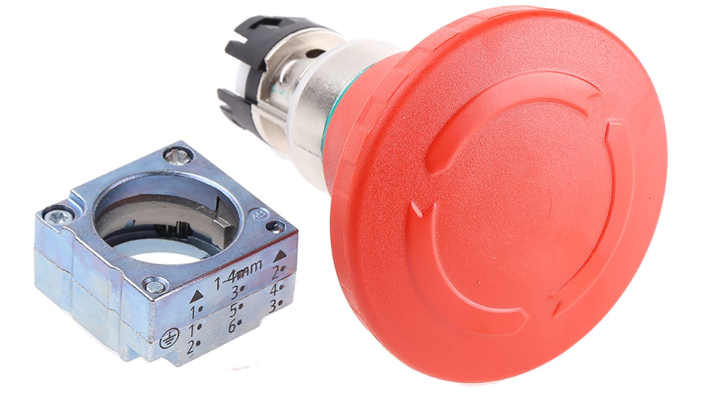 Siemens Signum Series Emergency Stop Push Button, Panel Mount, 16mm Cutout, IP67