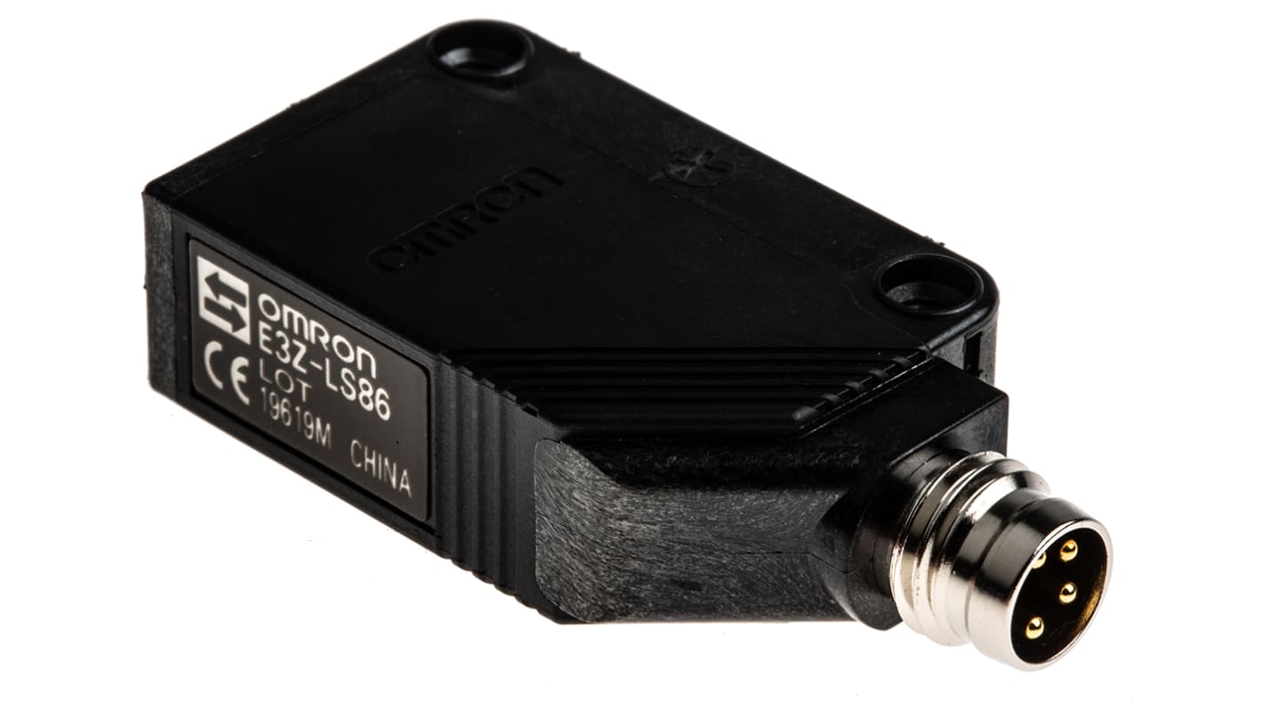 Omron Background Suppression Distance Sensor, Block Sensor, 20 mm → 200 mm Detection Range