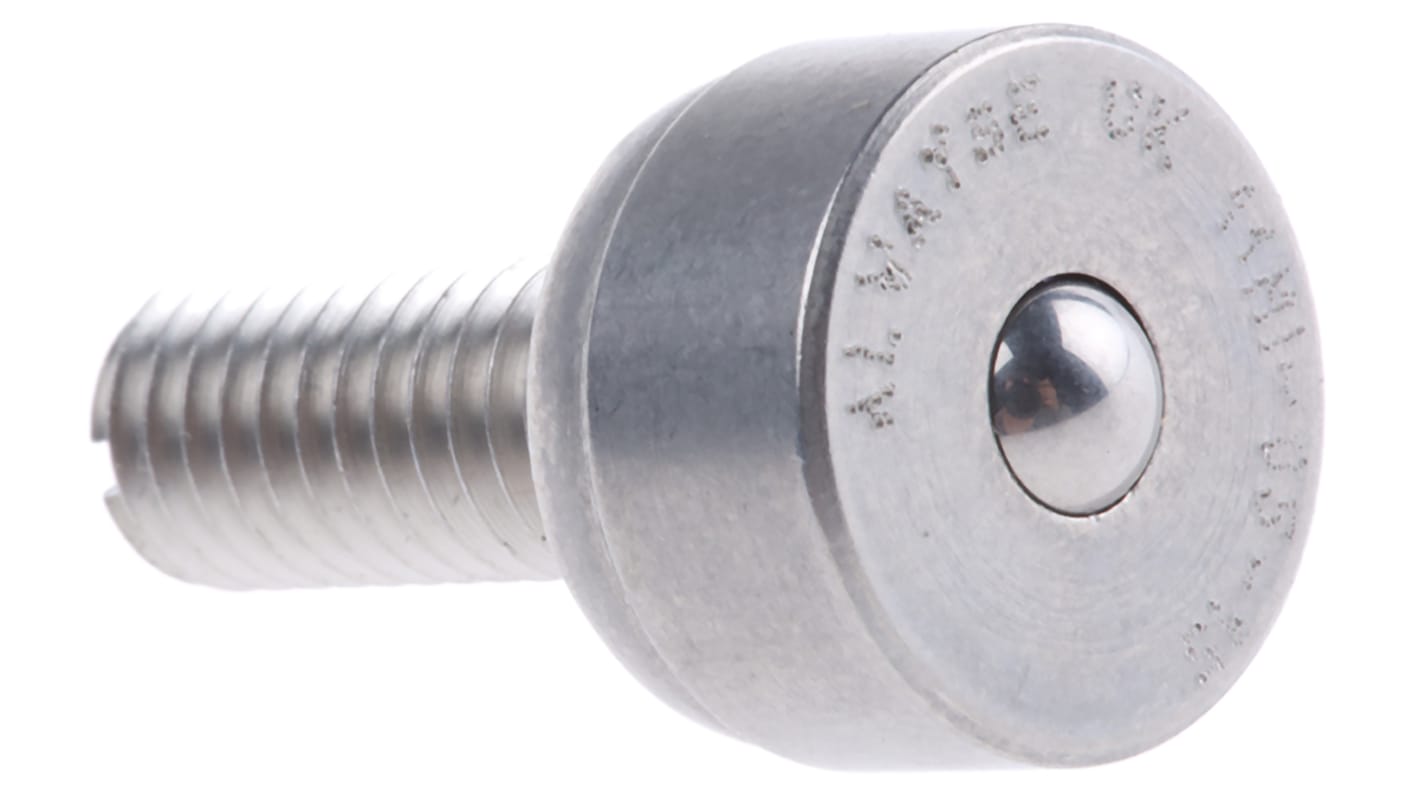Bola de transferencia ALWAYSE de Acero Inoxidable, carga máx. 10kg, Ø de bola 4.8mm