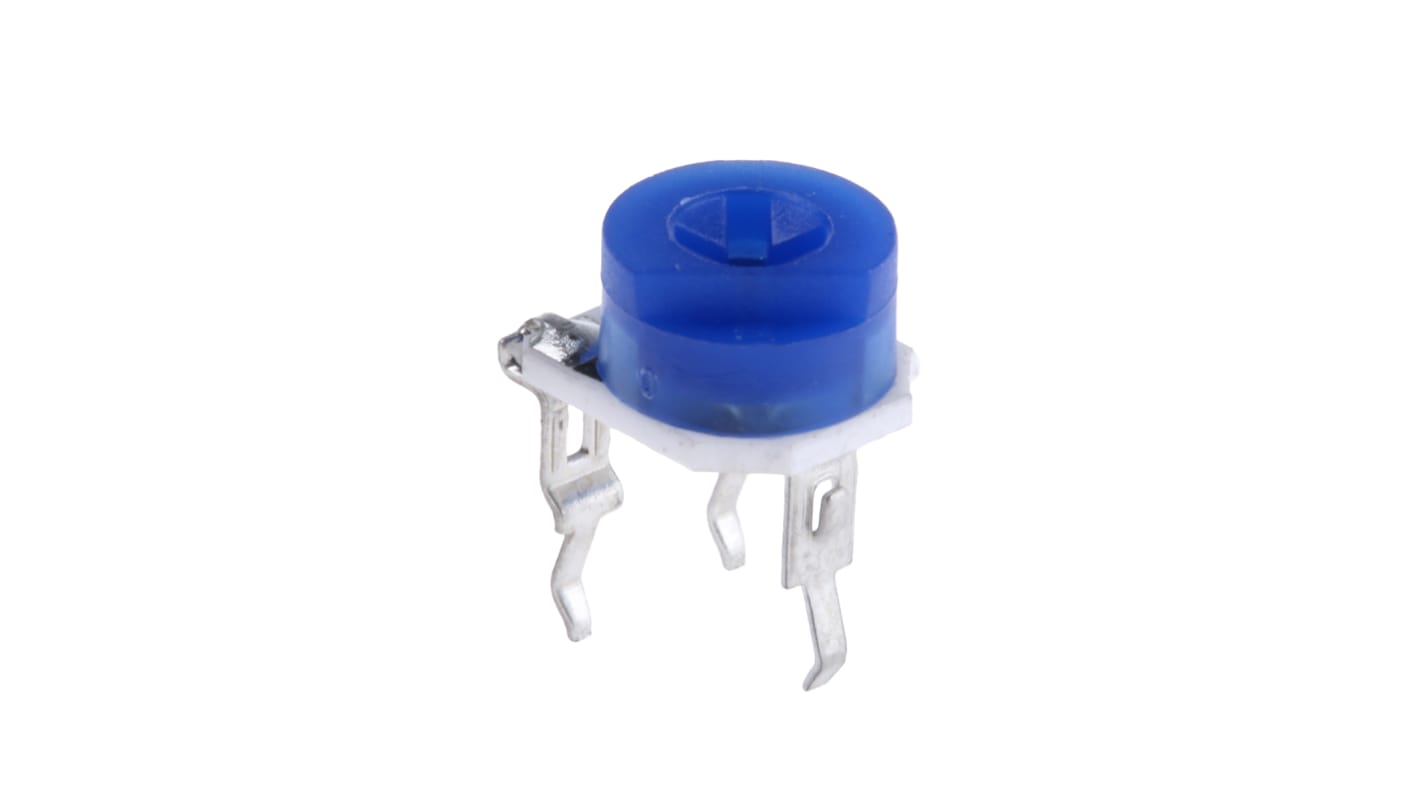 10kΩ, Through Hole Trimmer Potentiometer 0.2W Top Adjust Bourns, 3306