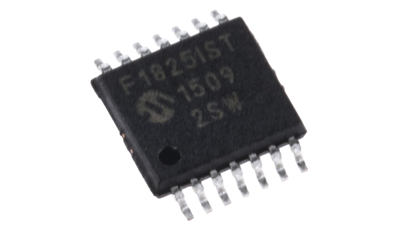 Microchip PIC16F1825-I/ST , 8bit PIC Microcontroller, PIC16F, 32MHz, 14 kB  Flash, 14-Pin TSSOP