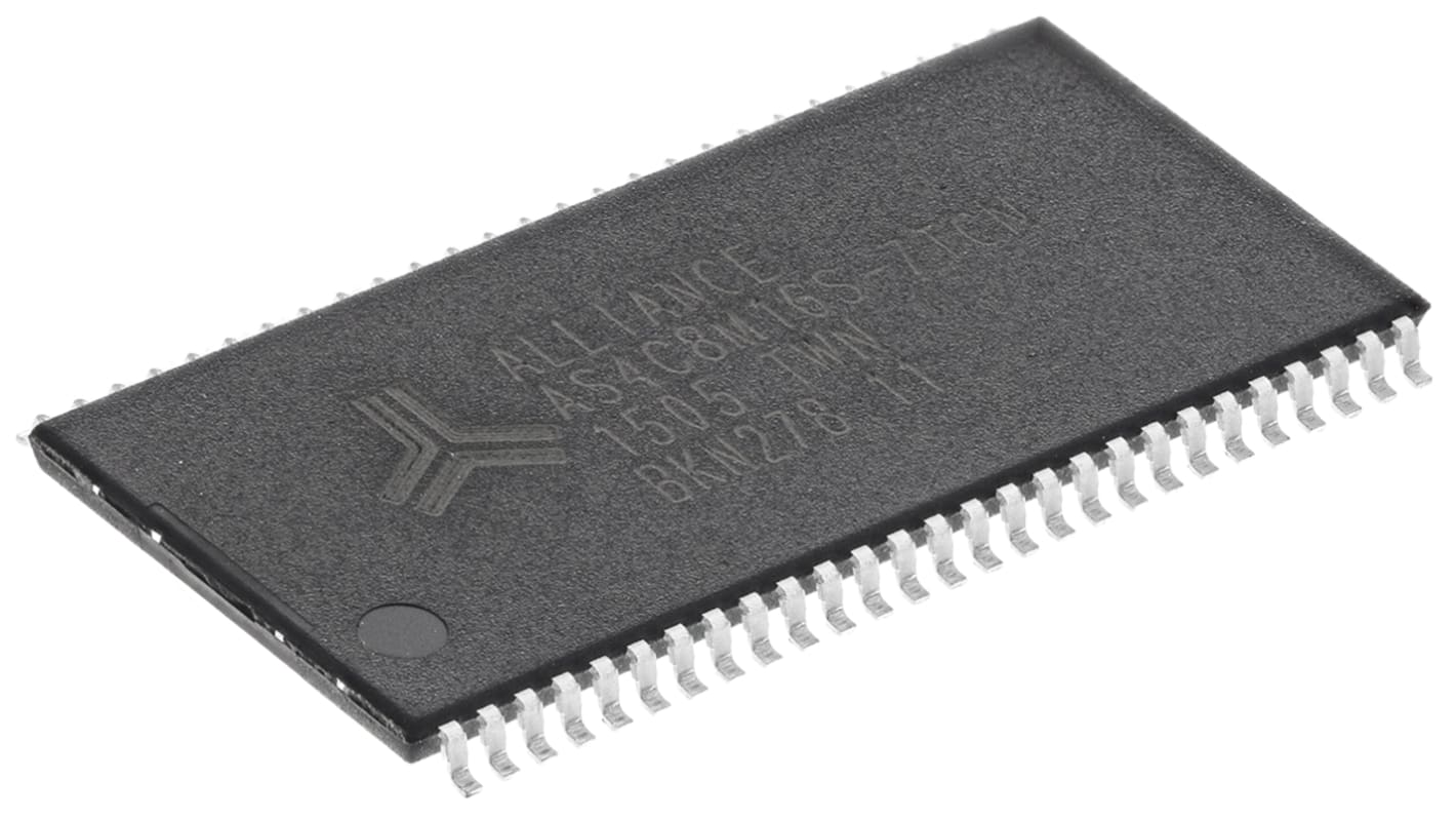 Alliance Memory AS4C8M16S-7TCN, SDRAM 128Mbit Surface Mount, 143MHz, 54-Pin TSOP