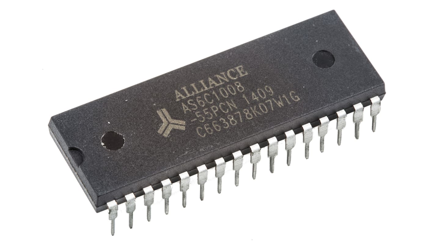 Alliance Memory 1MBit LowPower SRAM 128k, 8bit / Wort 17bit, 2,7 V bis 5,5 V, PDIP 32-Pin