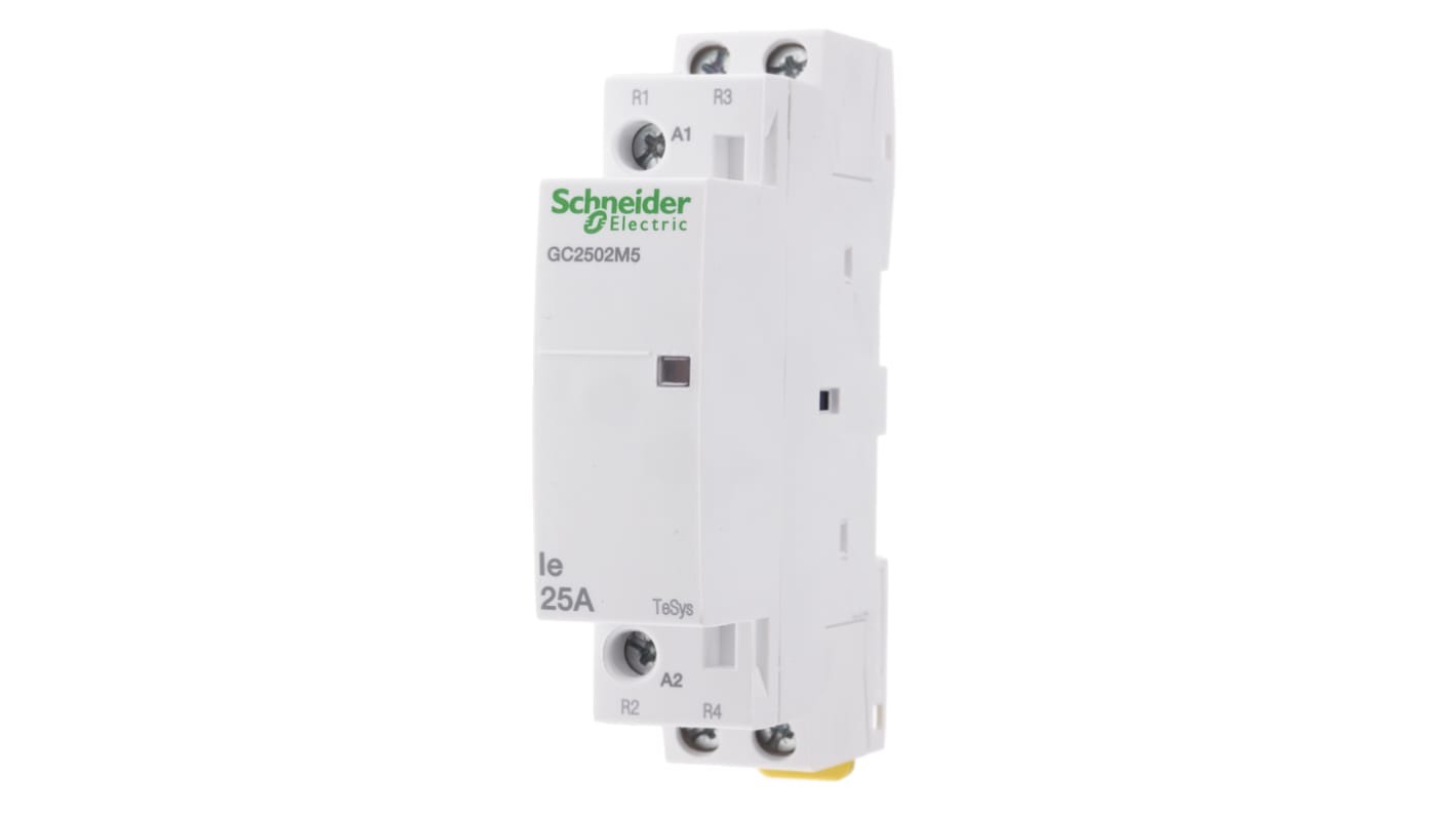 Schneider Electric TeSys GC GC25 Leistungsschütz 230 V ac-Spule, 2 -polig , 250 Vac / 25 A 2 Öffner 1-Hilfskontakte