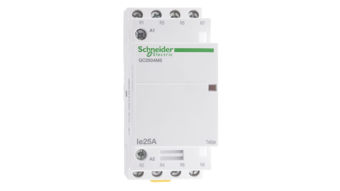 Schneider Electric TeSys GC GC25 Leistungsschütz 230 V ac-Spule, 4 -polig , 415 Vac / 25 A 4 Öffner 1-Hilfskontakte