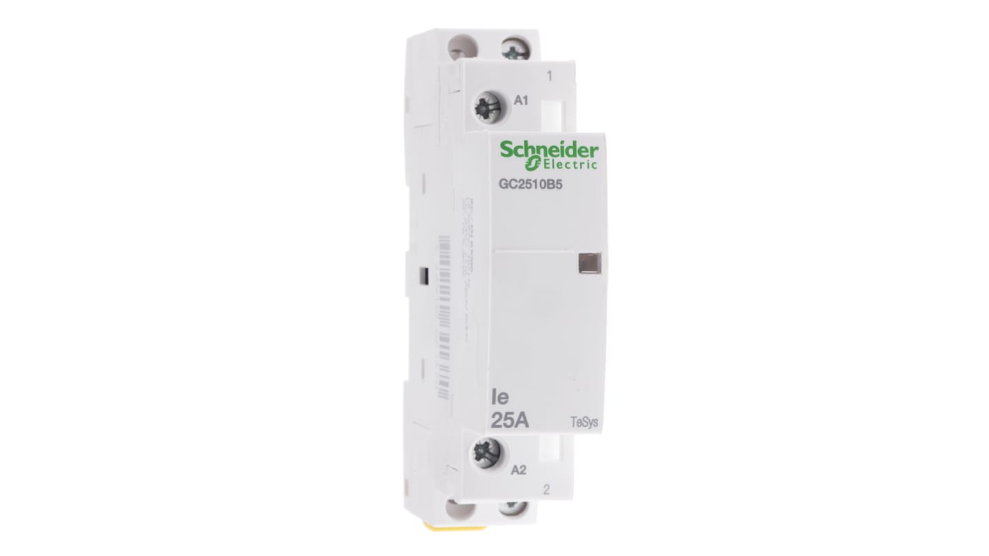 Schneider Electric TeSys GC GC25 Contactor, 24 V ac Coil, 1-Pole, 25 A, 1NO, 250 V ac