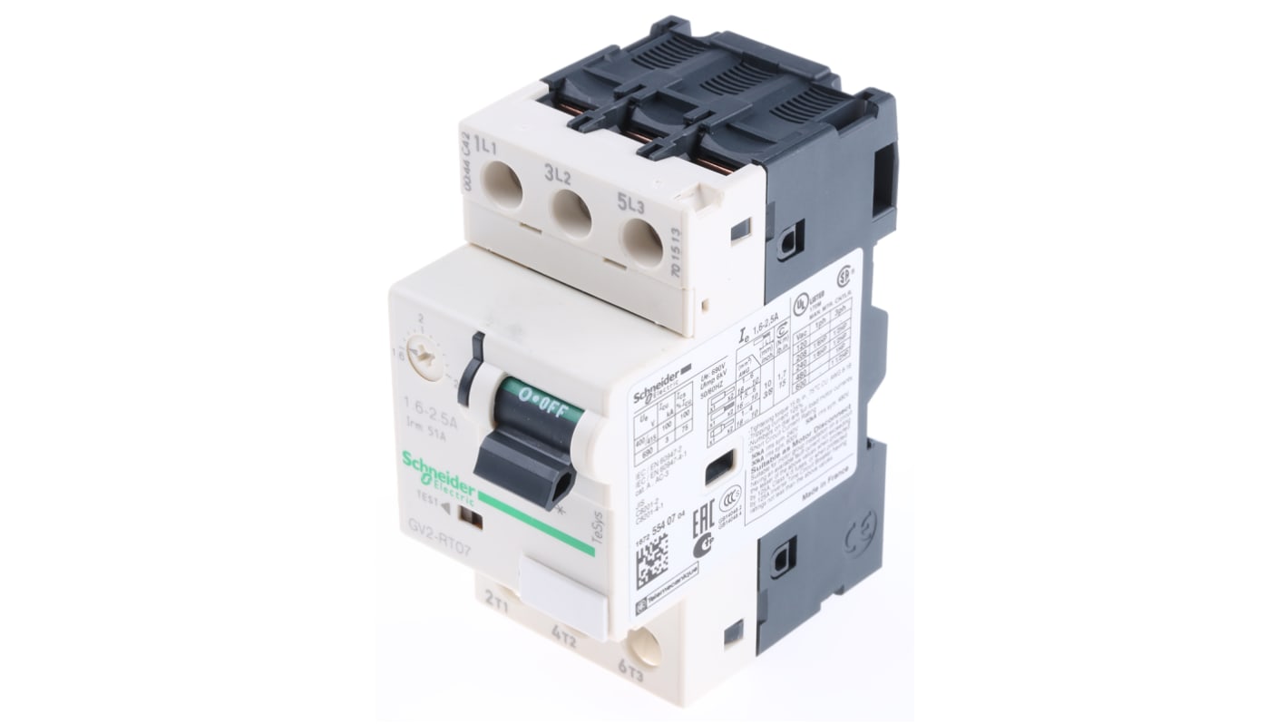 Disjoncteur moteur Schneider Electric TeSys GV2R 1,6 → 2,5 A.