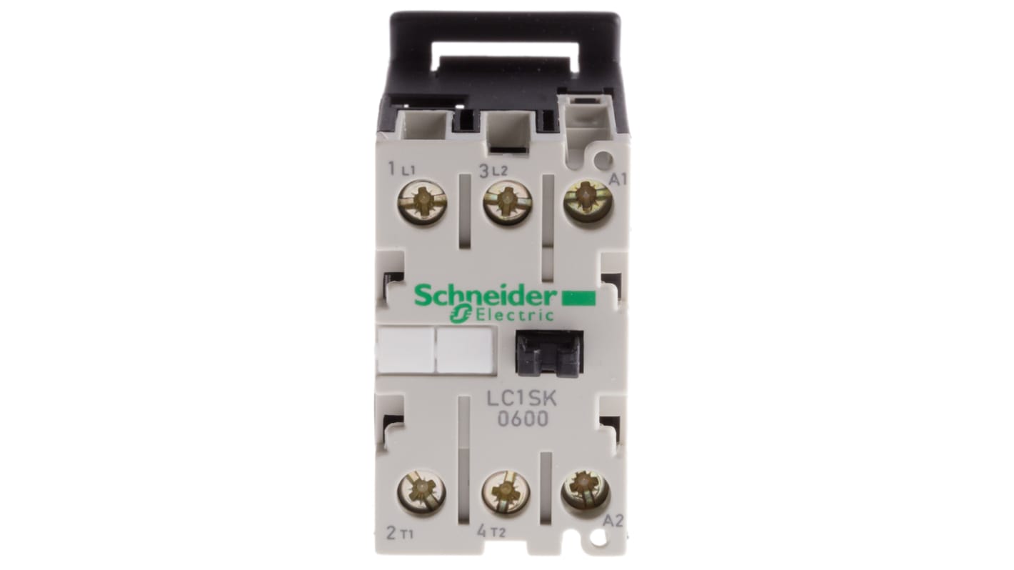 Schneider Electric TeSys SK LC1S Contactor, 24 V ac Coil, 2-Pole, 6 A, 2NO, 690 V ac