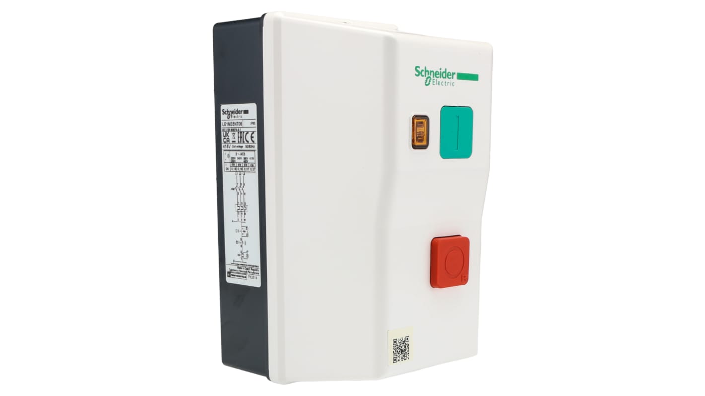 Schneider Electric TeSys DOL Starter, DOL, 0.37 kW, 415 V ac, 3 Phase, IP65