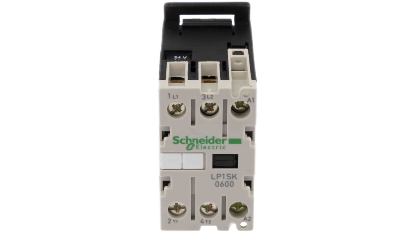 Schneider Electric 接触器, 线圈24 V 直流, 触点12 A, 690 V 交流, 2P, 2 常开, LP1S系列