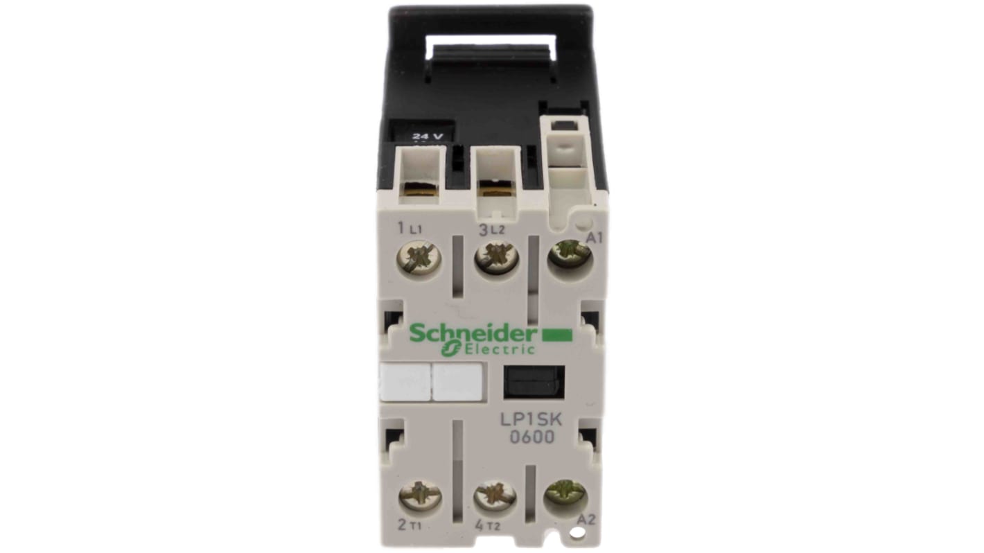 Schneider Electric TeSys SK LP1S Leistungsschütz 24 Vdc-Spule, 2 -polig , 690 Vac / 12 A 2 Schließer 1-Hilfskontakte