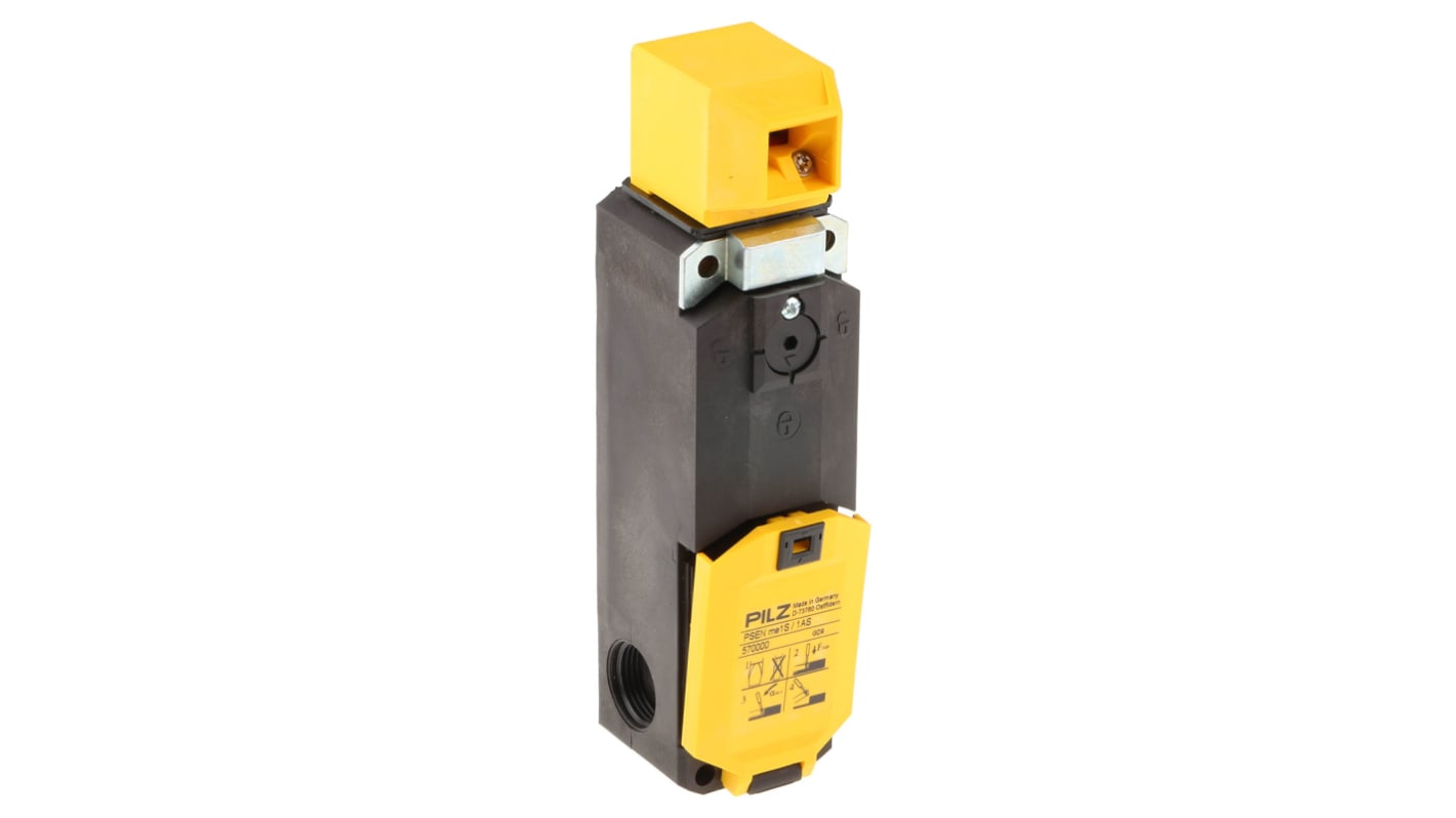 Interruptor de bloqueo por solenoide Pilz PSENmech PSENme, 24V ac/dc, Alimentar para desbloquear, IP67