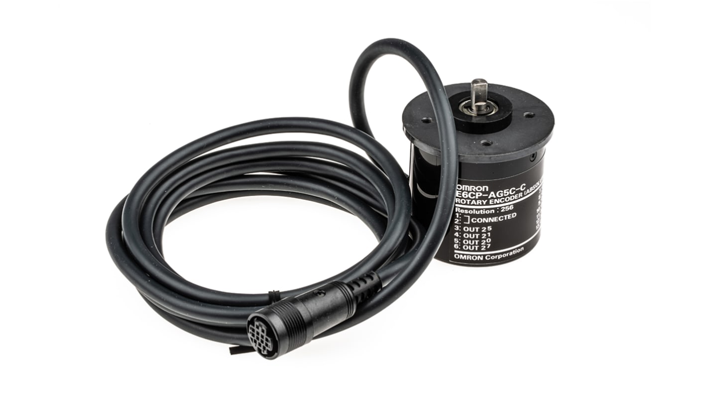 オムロン エンコーダ 256 アブソリュート 軸径:6mm, E6CP-AG5C オムロン エンコーダ 256 アブソリュート 軸径:6mm, E6CP-AG5C