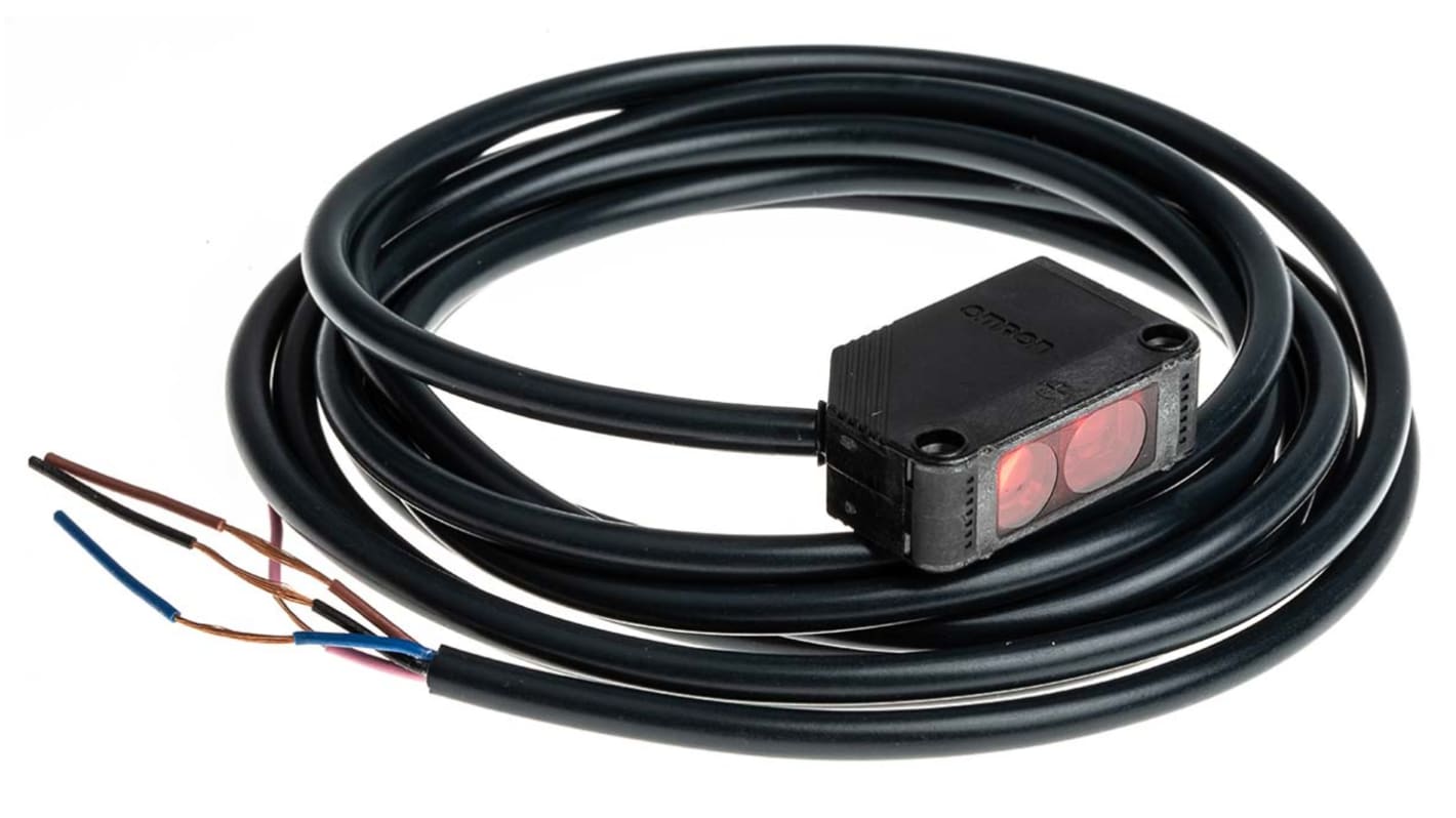 Rs-Online Sensore di distanza Rettangolare Omron a soppressione di sfondo rilevamento 20 mm → 200 mm uscita NPN