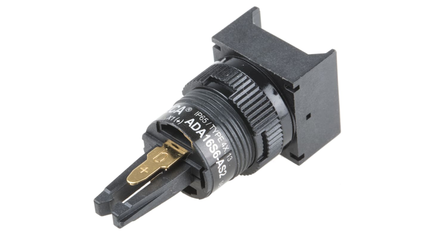 RS PRO Illuminated Push Button Switch, Latching, Panel Mount, 16mm Cutout, 250V ac, IP65