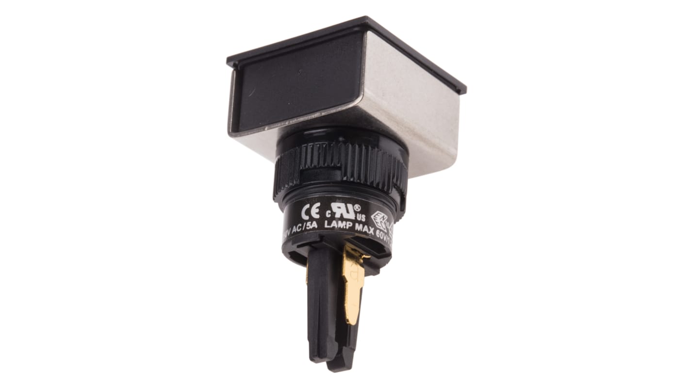 RS PRO Illuminated Push Button Switch, Momentary, Panel Mount, 16mm Cutout, 250V ac, IP65