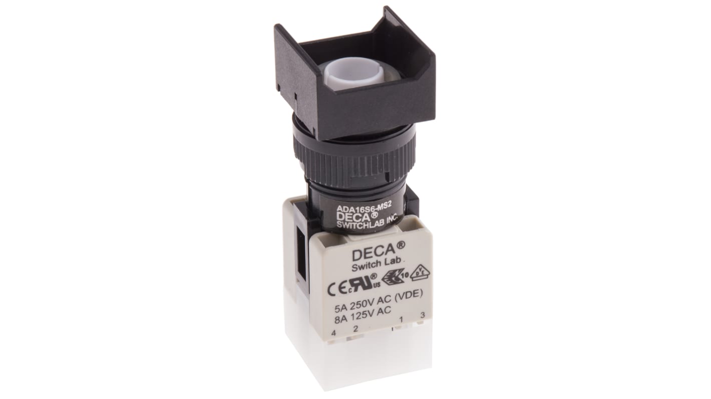 RS PRO Illuminated Push Button Switch, Momentary, Panel Mount, 16mm Cutout, 250V ac, IP65