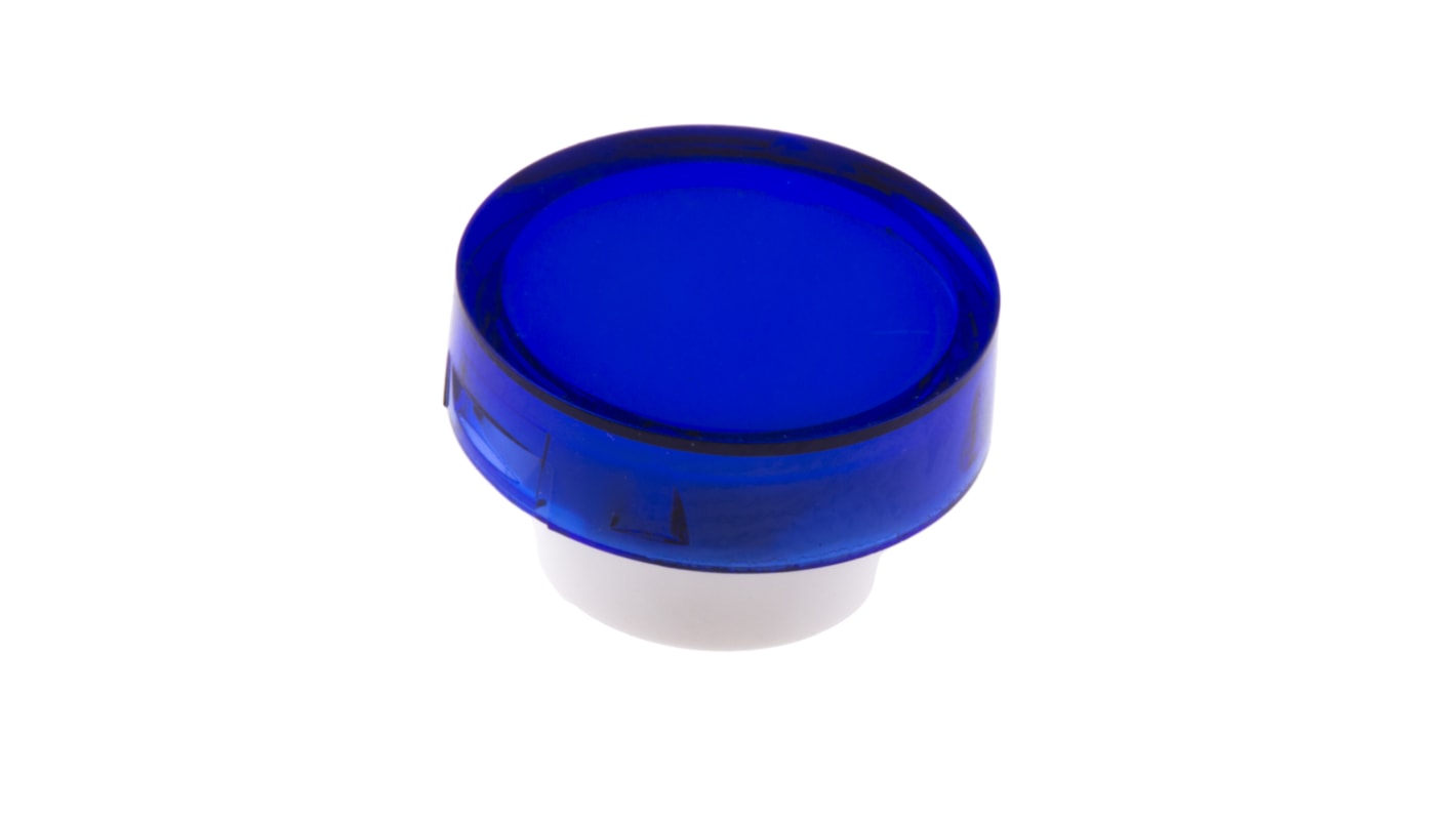 RS PRO Blue Round Push Button Lens for Use with ADA16 Series