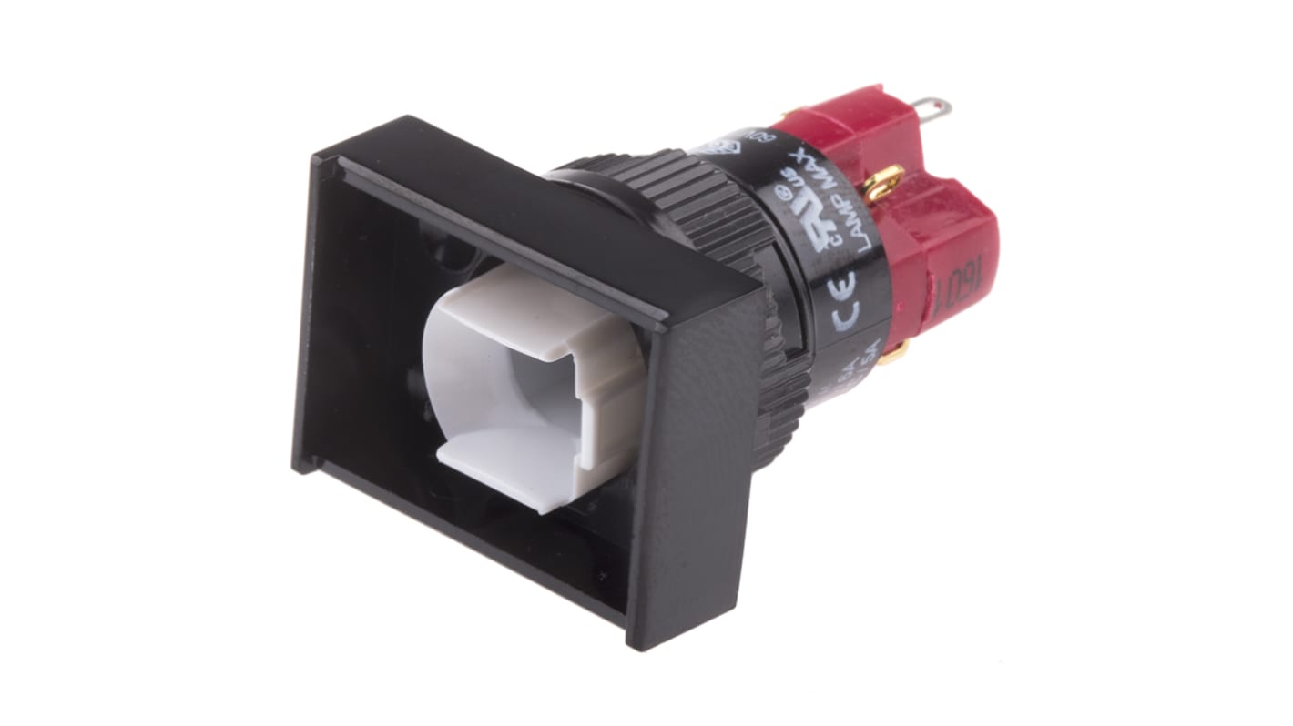 RS PRO Illuminated Push Button Switch, Momentary, Panel Mount, 16mm Cutout, SPDT, 250V ac, IP40
