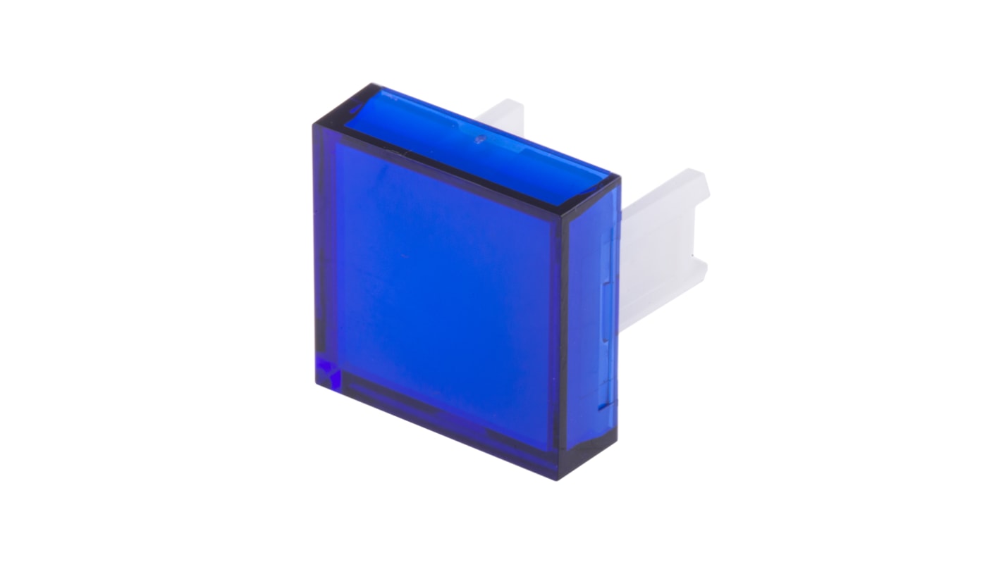 Lente pulsante Quadrata RS PRO, colore Blu, per uso con Serie SD16