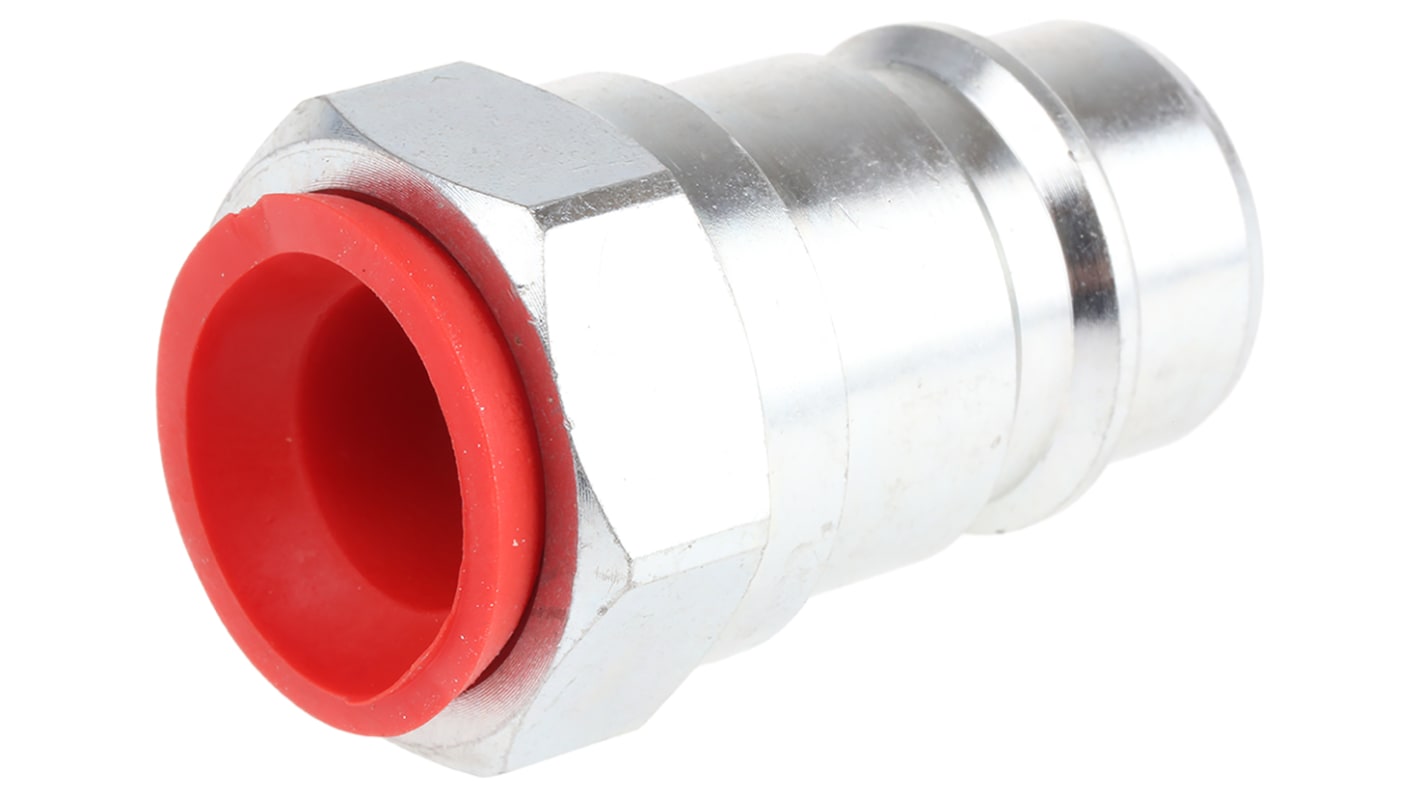 RS PRO Steel Male Hydraulic Quick Connect Coupling, BSP 1/2 Male
