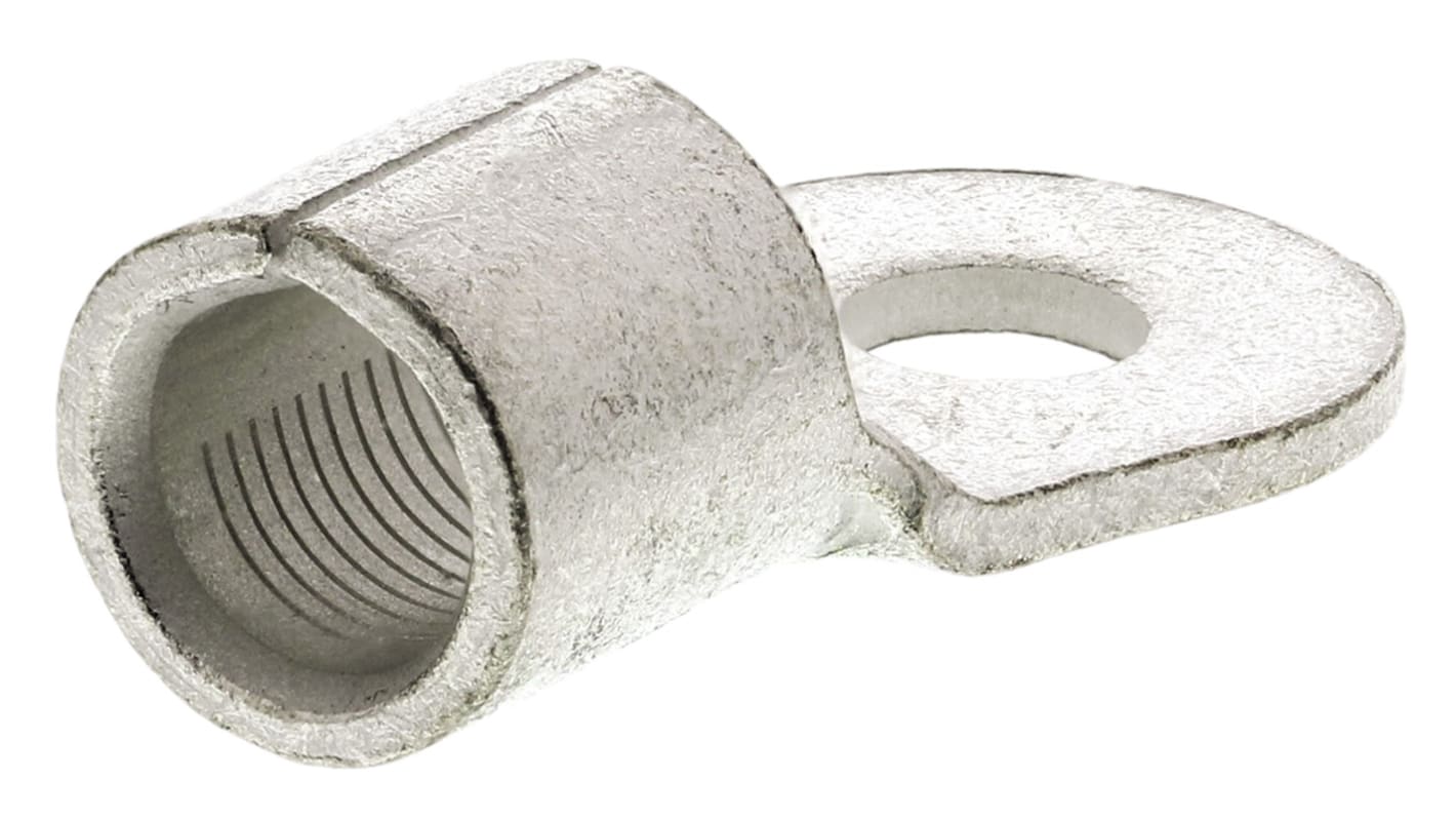 TE Connectivity, SOLISTRAND Uninsulated Ring Terminal, M6 (1/4) Stud Size, 16.8mm² to 26.7mm² Wire Size