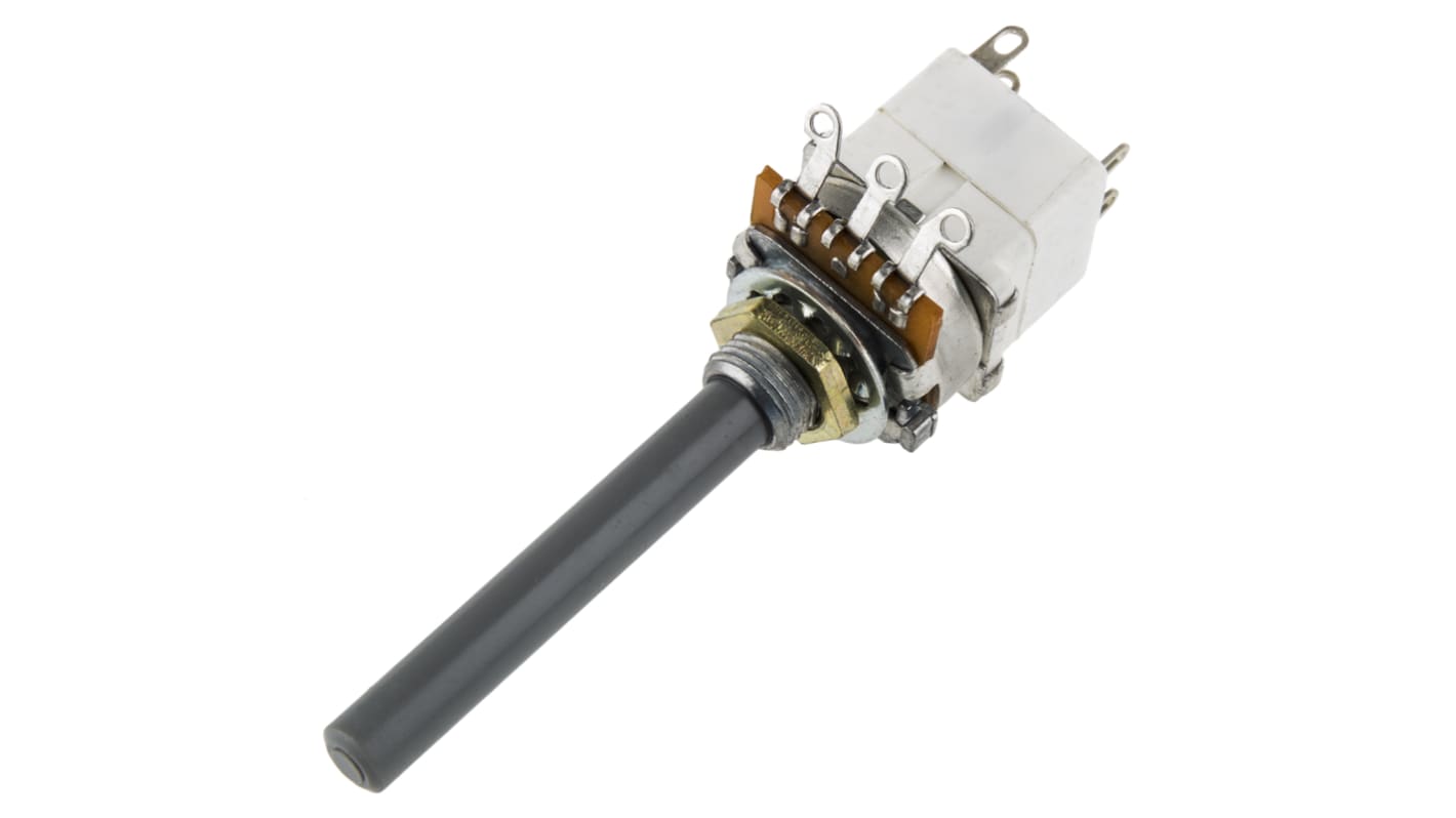 Potencjometr 2.2kΩ typ Obrotowy TE Connectivity średnica wału 6,35 mm 0.4W długość wału 50mm Montaż panelowy