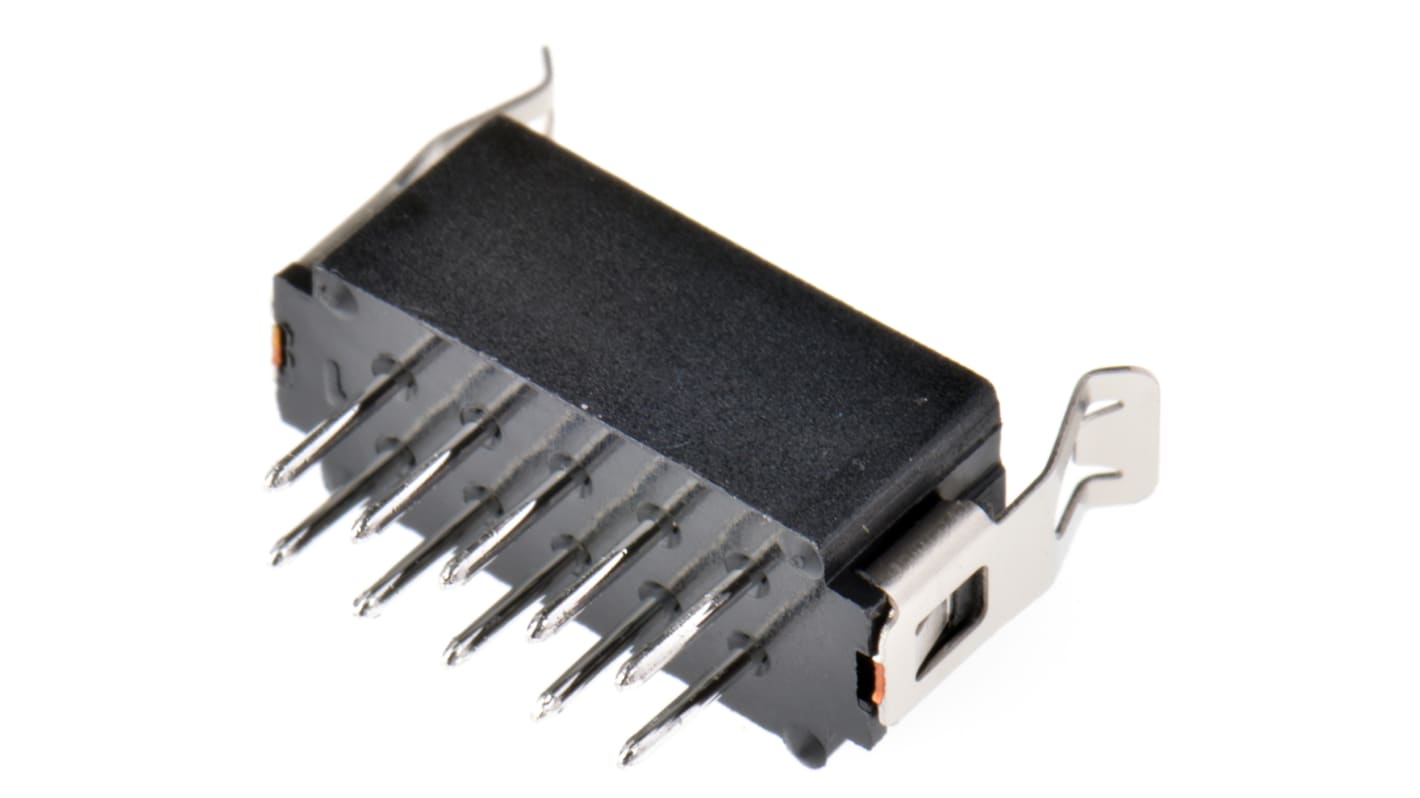 HARWIN Datamate L-Tek Series Straight Through Hole PCB Header, 10 Contact(s), 2.0mm Pitch, 2 Row(s), Shrouded