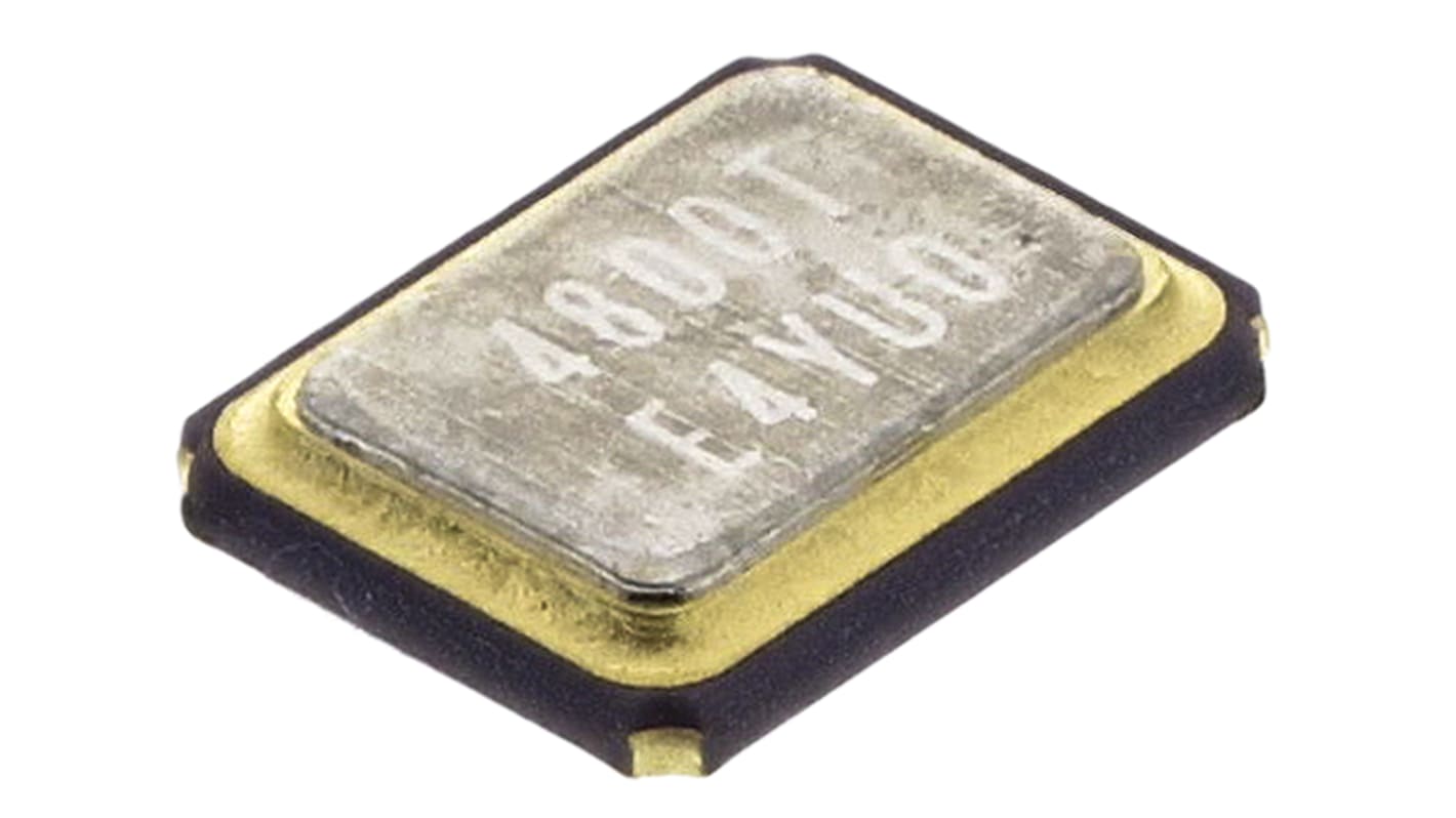 Unidad de cristal 48MHZ, ±50ppm, SMD, 4-Pin, 3.2 x 2.5 x 0.7mm