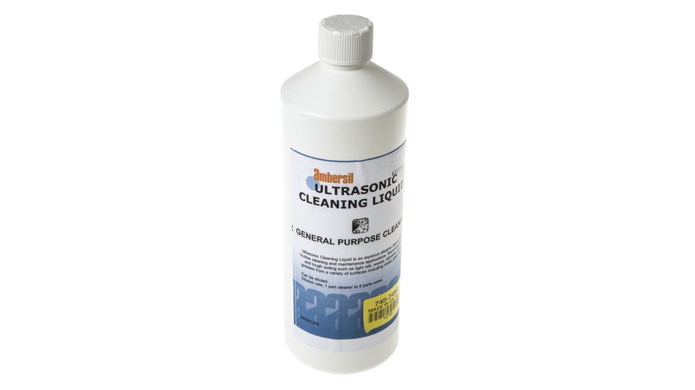 Líquido para limpieza ultrasónica Ambersil, Botella 1L