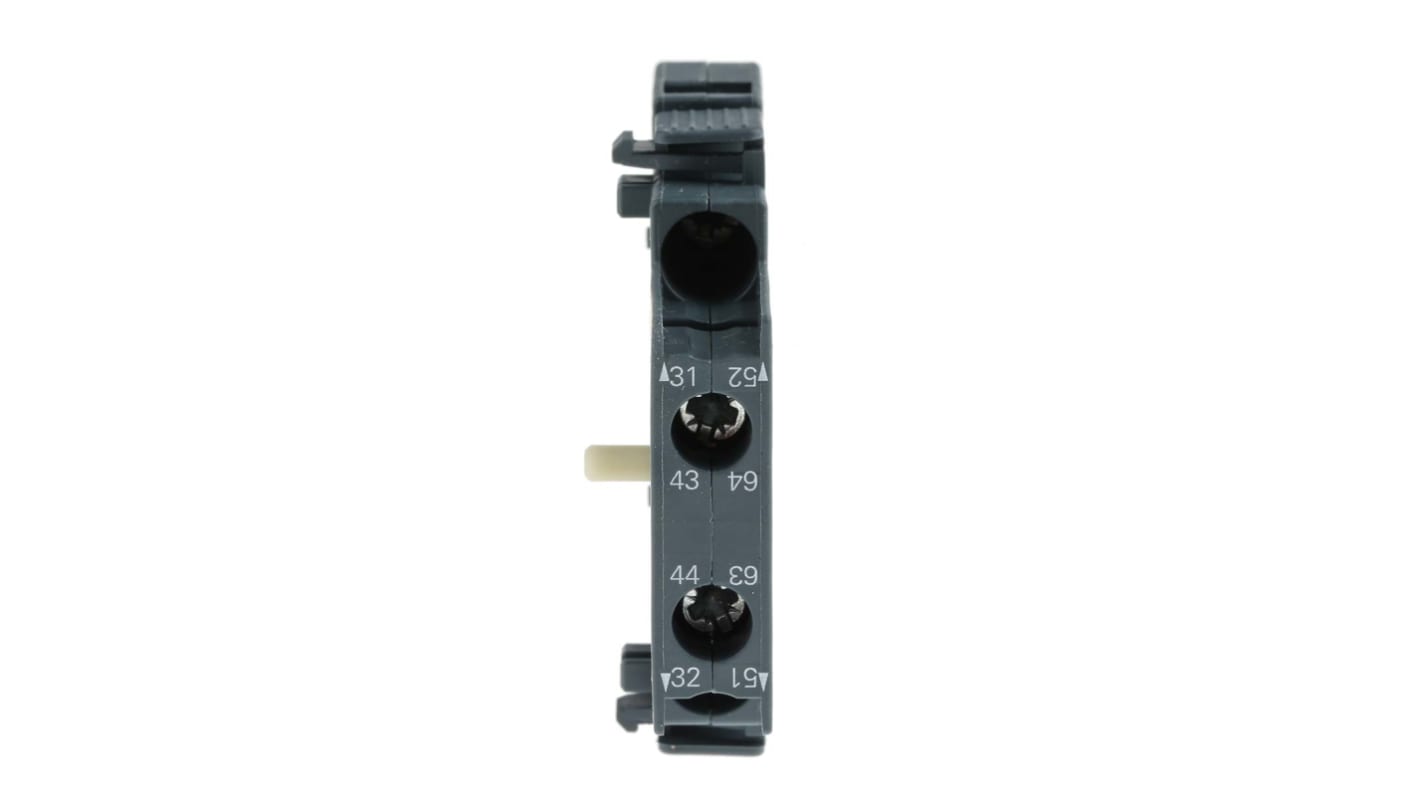 Siemens Auxiliary Contact, 2 Contact, 1NC + 1NO, Side Mount, Sirius Innovation