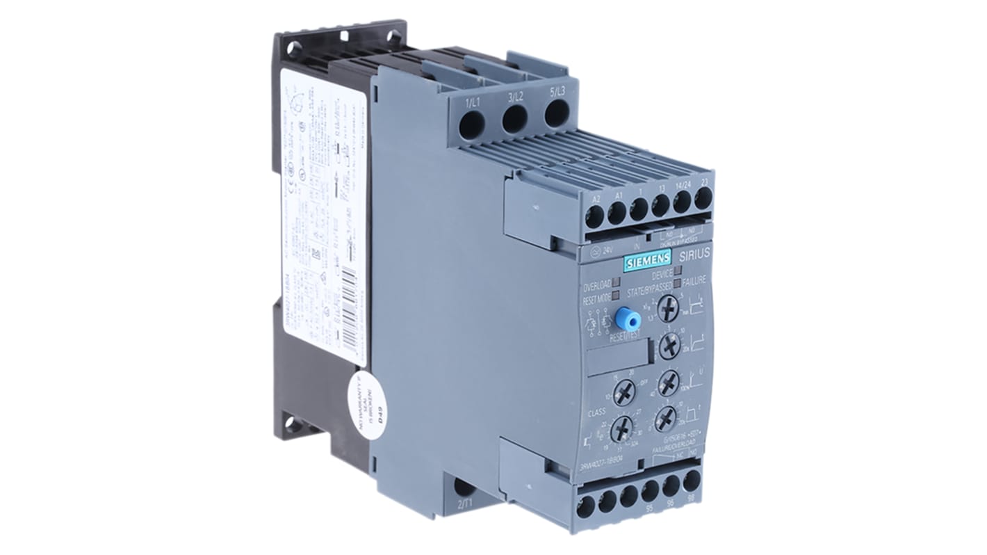 Siemens SIRIUS 3RW Soft Starter, , 15 kW, 400 V ac, 3 Phase, IP20