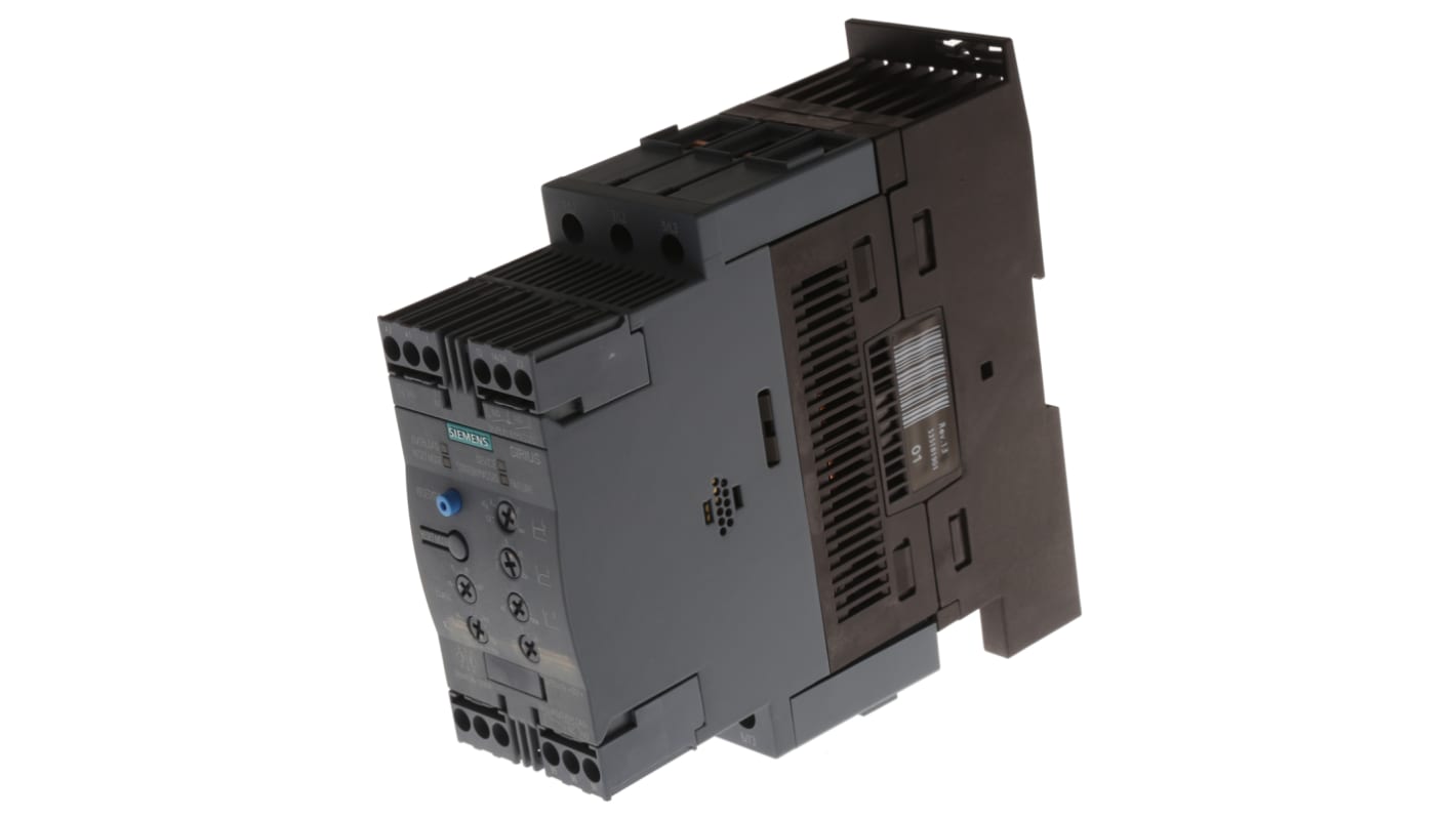 Siemens SIRIUS 3RW Soft Starter, , 22 kW, 400 V ac, 3 Phase, IP20
