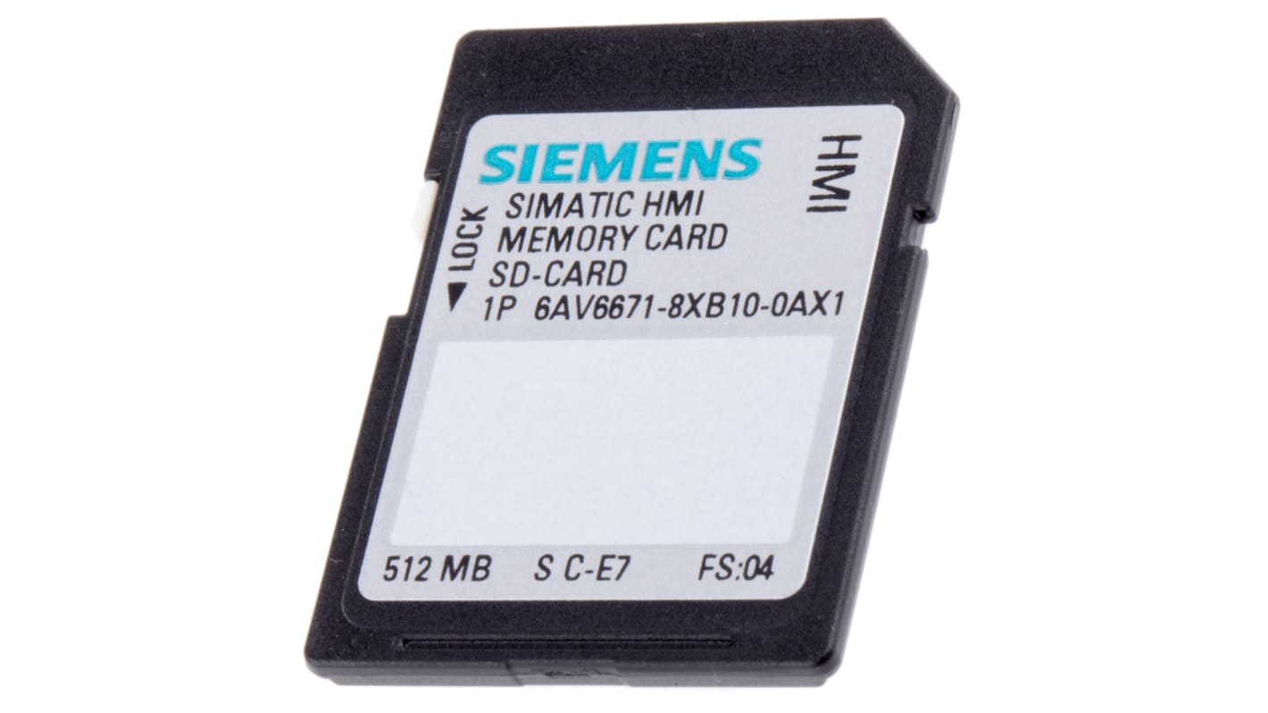 Siemens Memory Card for use with Various HMIs