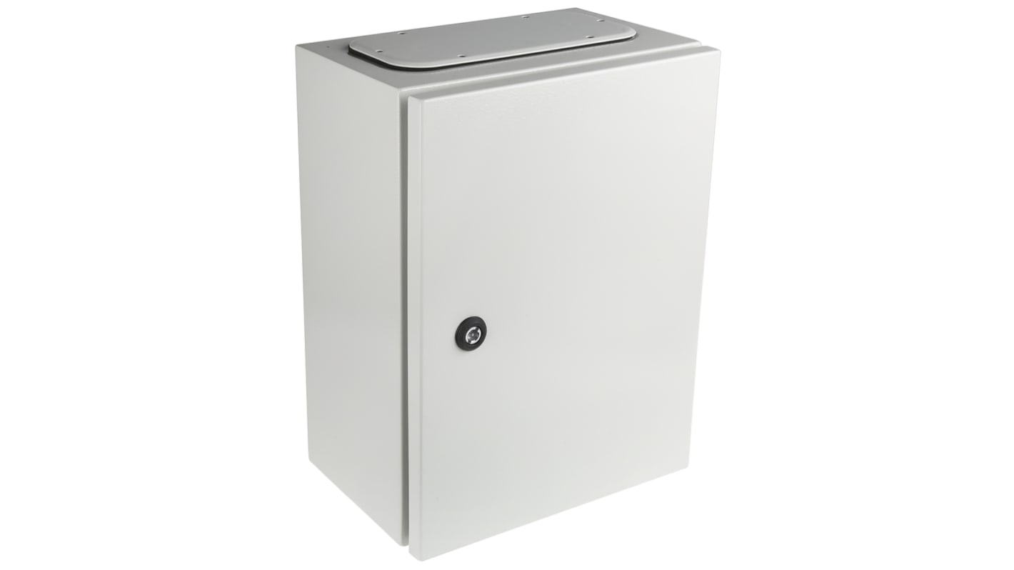 Contenitore a parete RS PRO in Acciaio 400 x 300 x 200mm, col. Grigio, IP65