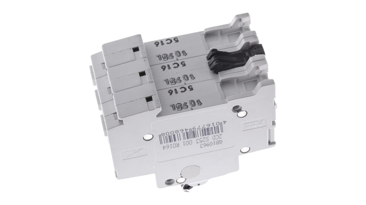 Interruptor automático 3P, 16A, Curva Tipo C, Poder de corte 6 kA S203-C16, System Pro M Compact