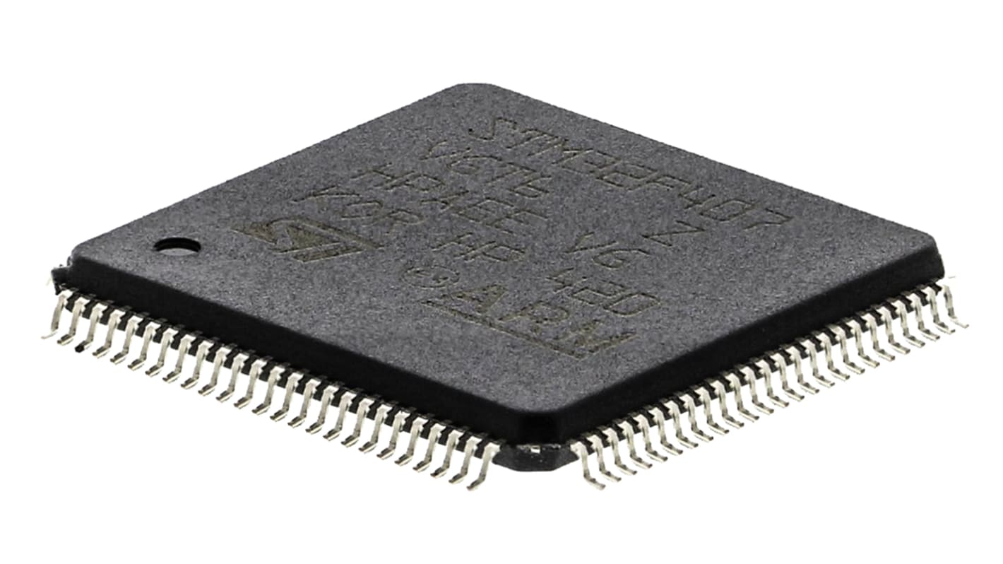 STMicroelectronics, 32bit ARM Cortex M4, STM32F4 Microcontroller, 168MHz, 1.024 MB Flash, 100-Pin LQFP