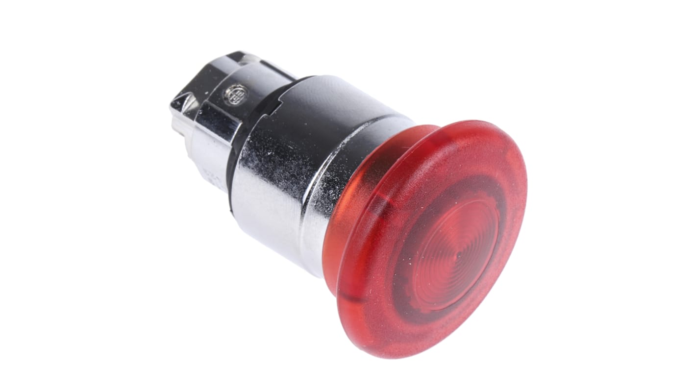 Schneider Electric Harmony XB4 Series Red Illuminated Latching Push Button Head, 22mm Cutout, IP66, IP69K