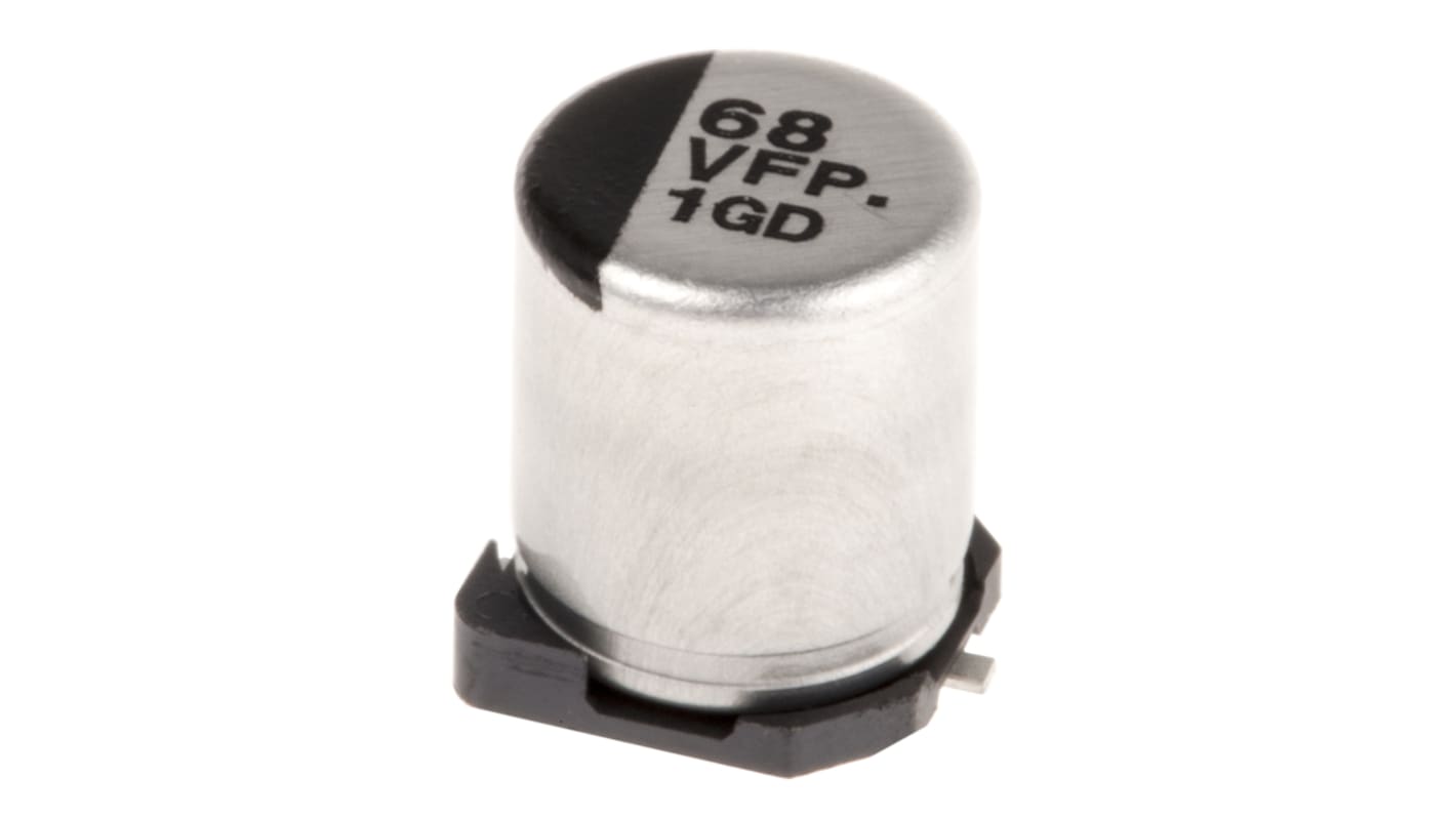 Panasonic 68μF Aluminium Electrolytic Capacitor 35V dc, Surface Mount - EEEFPV680XAP