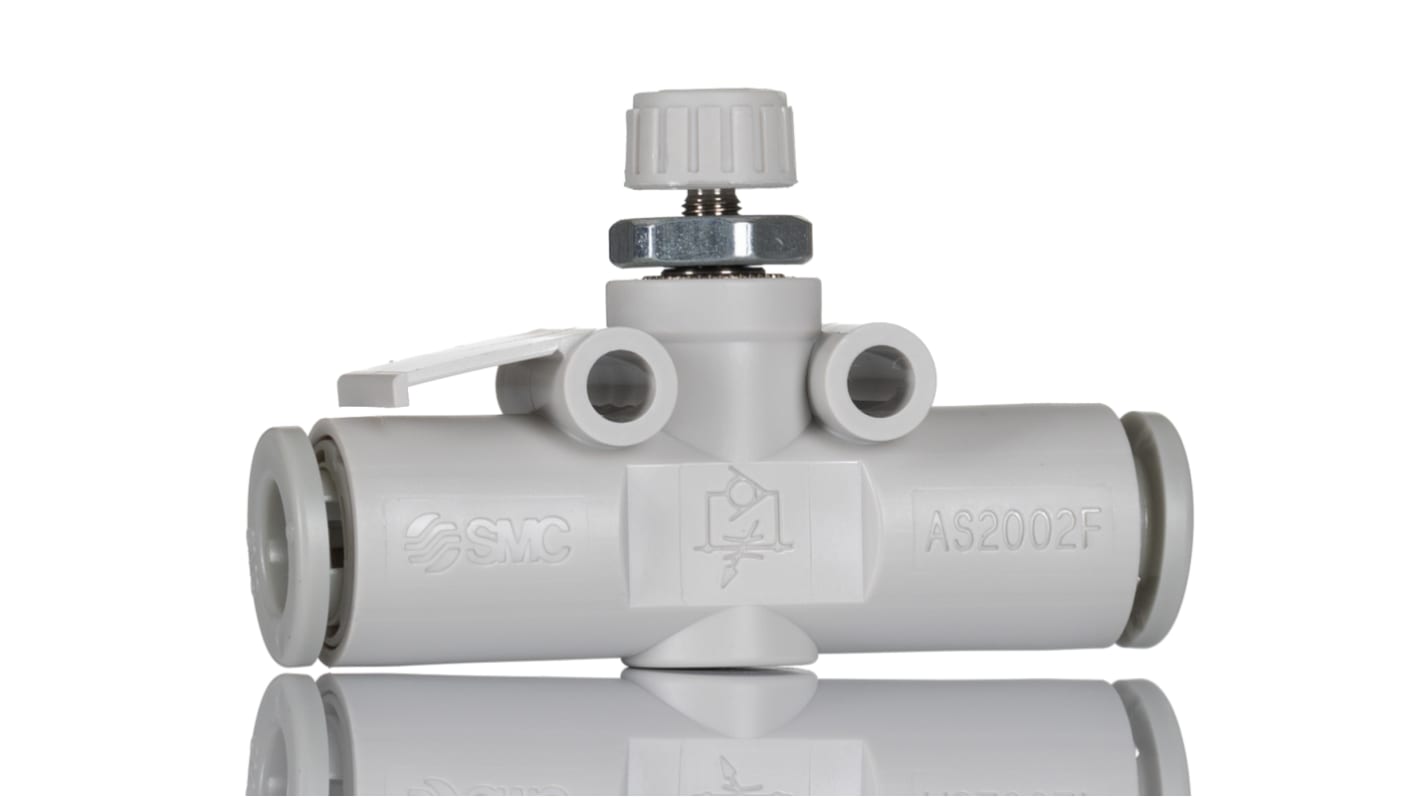SMC AS Series Tube Flow Controller, 6mm Tube Inlet Port x 6mm Tube Outlet Port