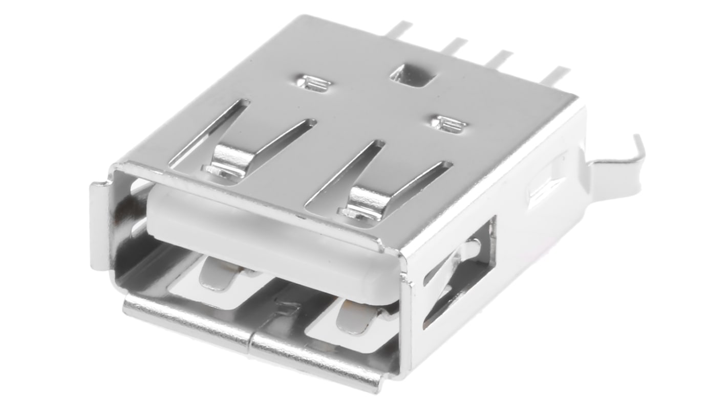 Wurth Elektronik Straight, Through Hole, Socket Type A USB Connector