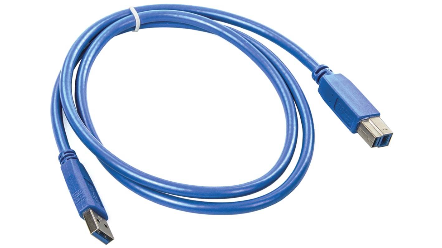 Wurth Elektronik USB-Kabel, USBA / USB B, 1m USB 3.0 Blau