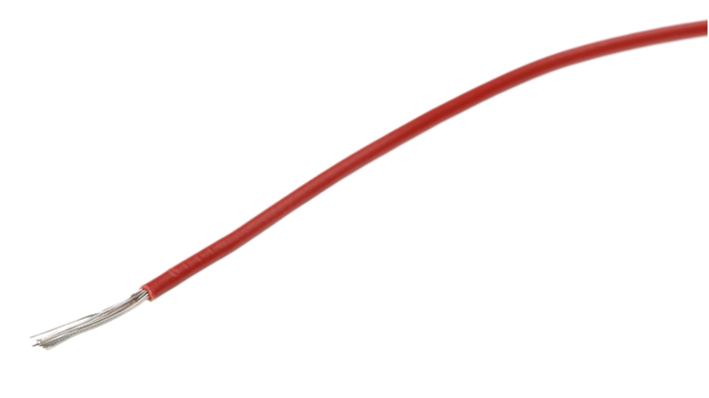 RS PRO 棕色/红色设备电线, 0.52 mm², 100m长, 20 AWG, 1 kV, 最高+85°C, PVC绝缘