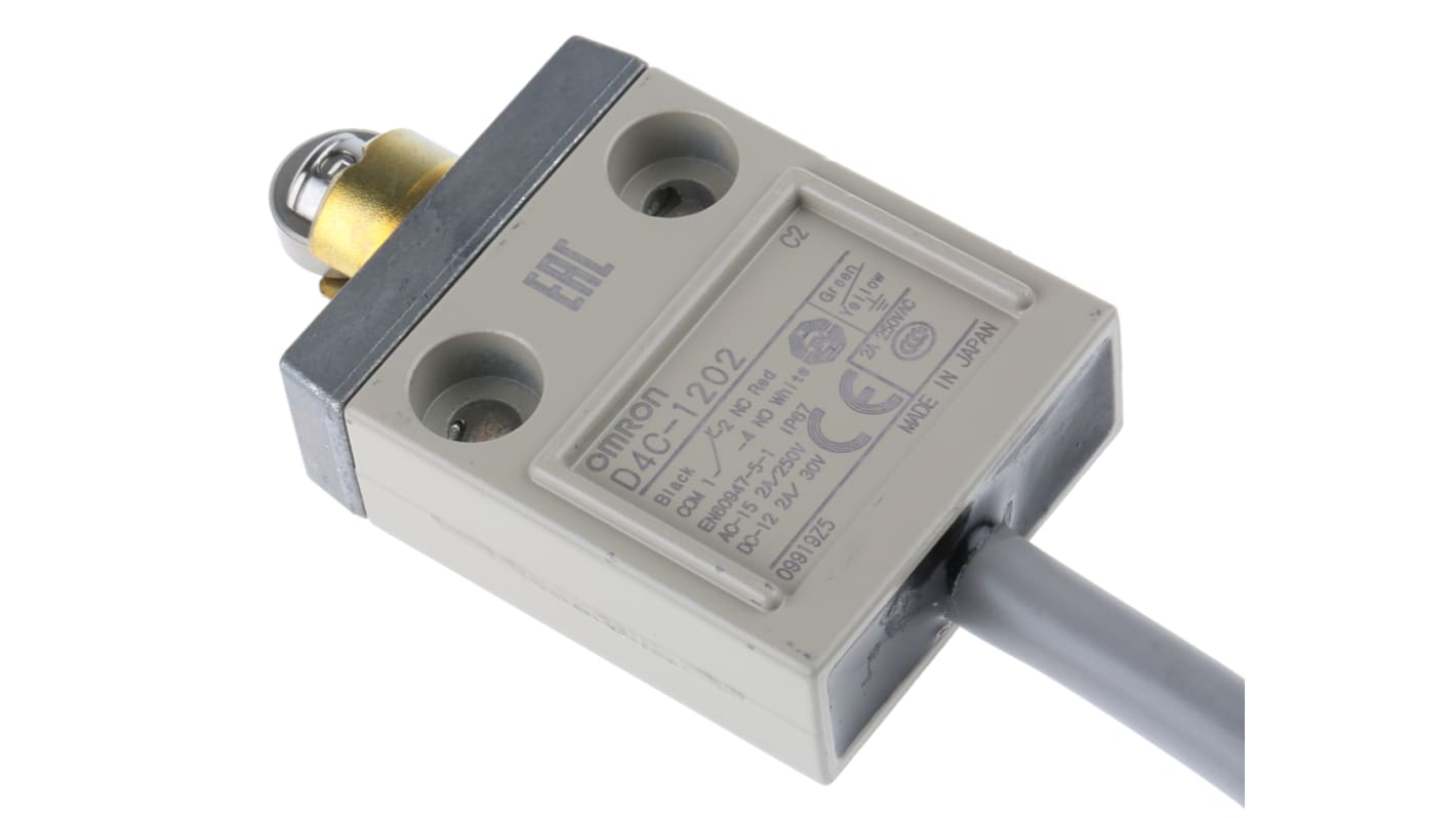 D4C-1202 | オムロン リミットスイッチ NO/NC D4Cシリーズ | RS D4C-1202 | オムロン リミットスイッチ NO/NC D4Cシリーズ | RS