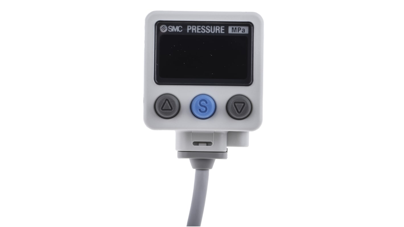 SMC Pressure Switch, -0.1MPa Min, 1MPa Max, Analogue Output, Vacuum Reading