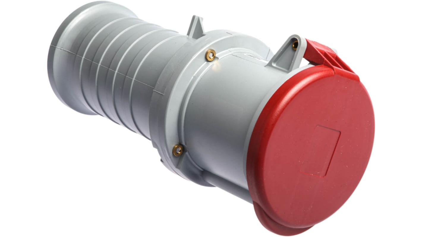 ABB, Tough & Safe IP44 Red Cable Mount 3P + N + E Industrial Power Socket, Rated At 63A, 415 V