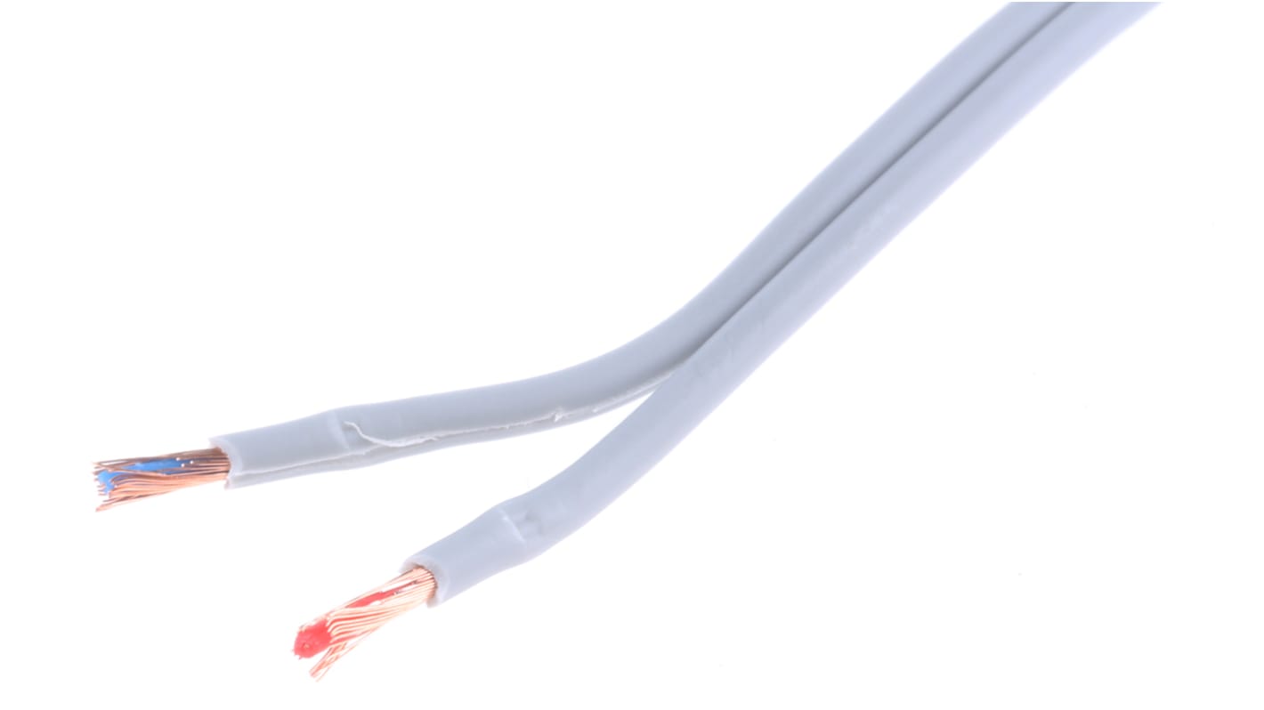 RS PRO 2 Core, 0.08 mm² CSA Screened, 4mm od, 100m, Grey