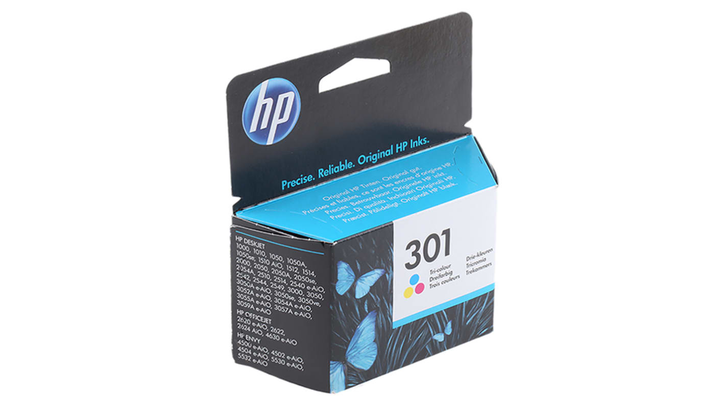 HP 多色墨盒 301, 用于1050, 2050, 2050s打印机, 约打印165页