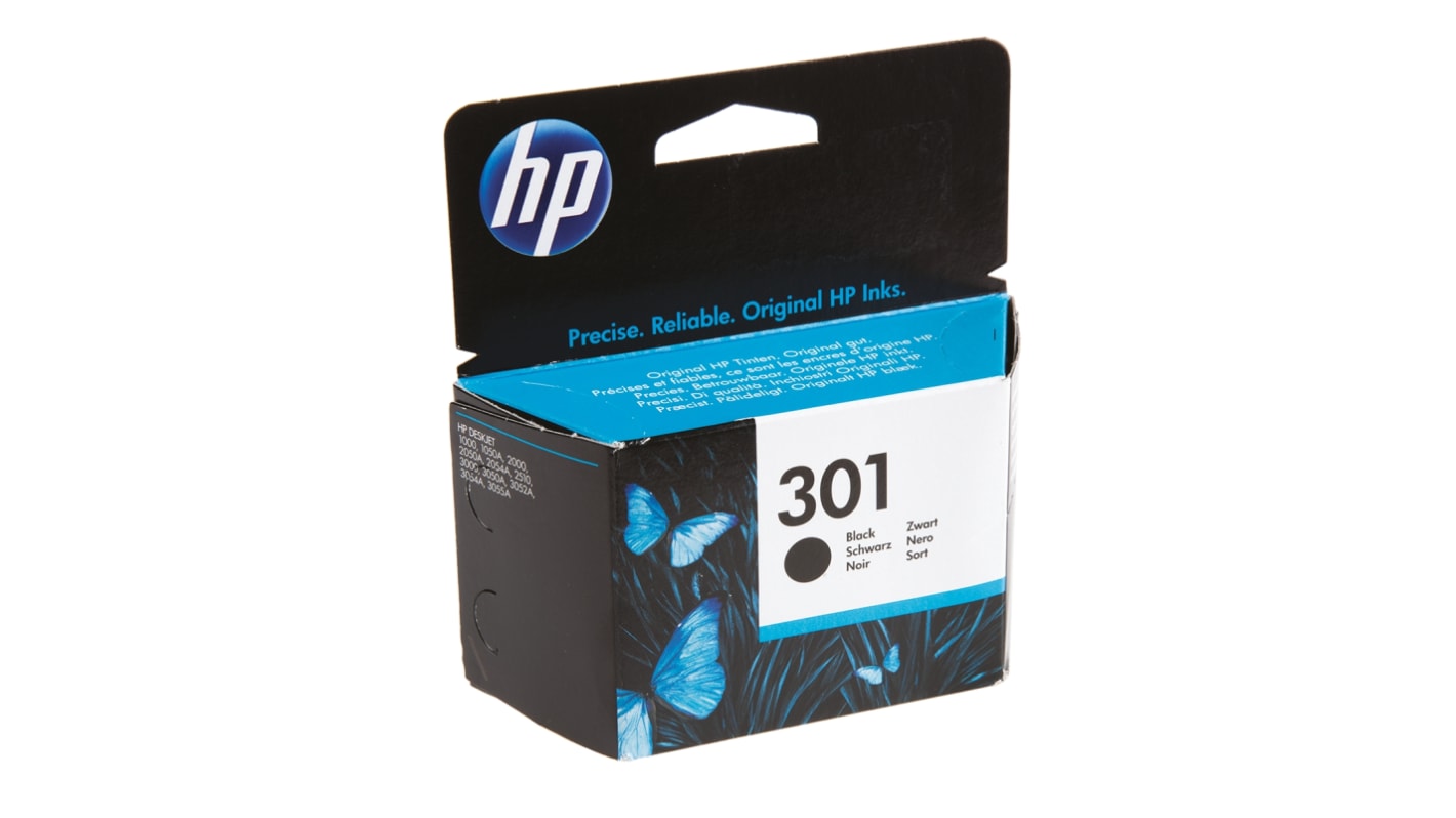 HP 301 Druckerpatrone für Hewlett Packard Patrone Schwarz 1 Stk./Pack Seitenertrag 190